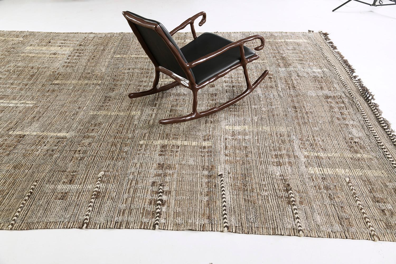 Contemporary Bacatta, Atlas Collection, Seasons by Mehraban Rugs For Sale