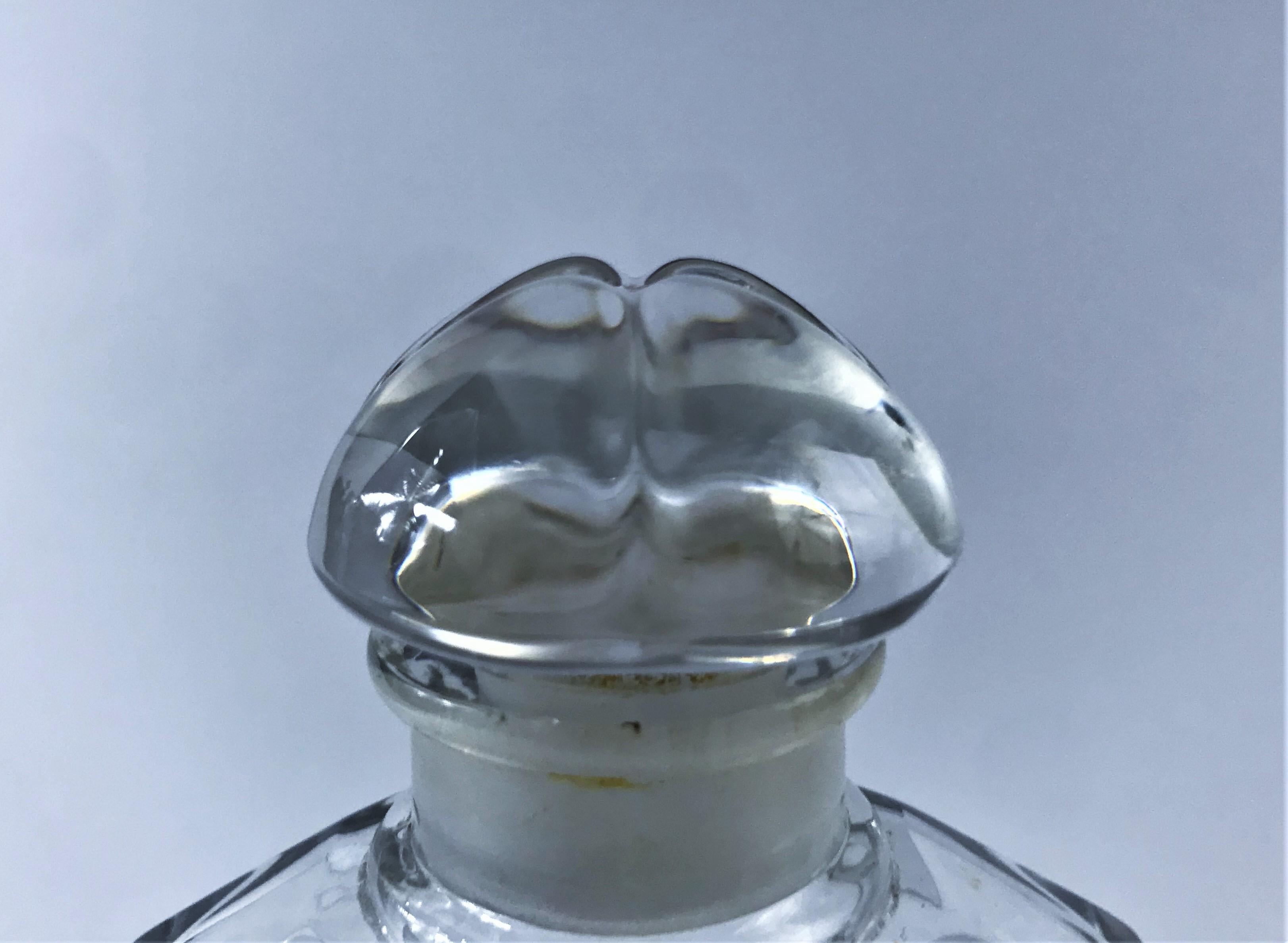 Baccara Cristal Bottle Perfume Jicky from Guerlain, circa 1900 Paris France In Good Condition For Sale In Beuzevillette, FR