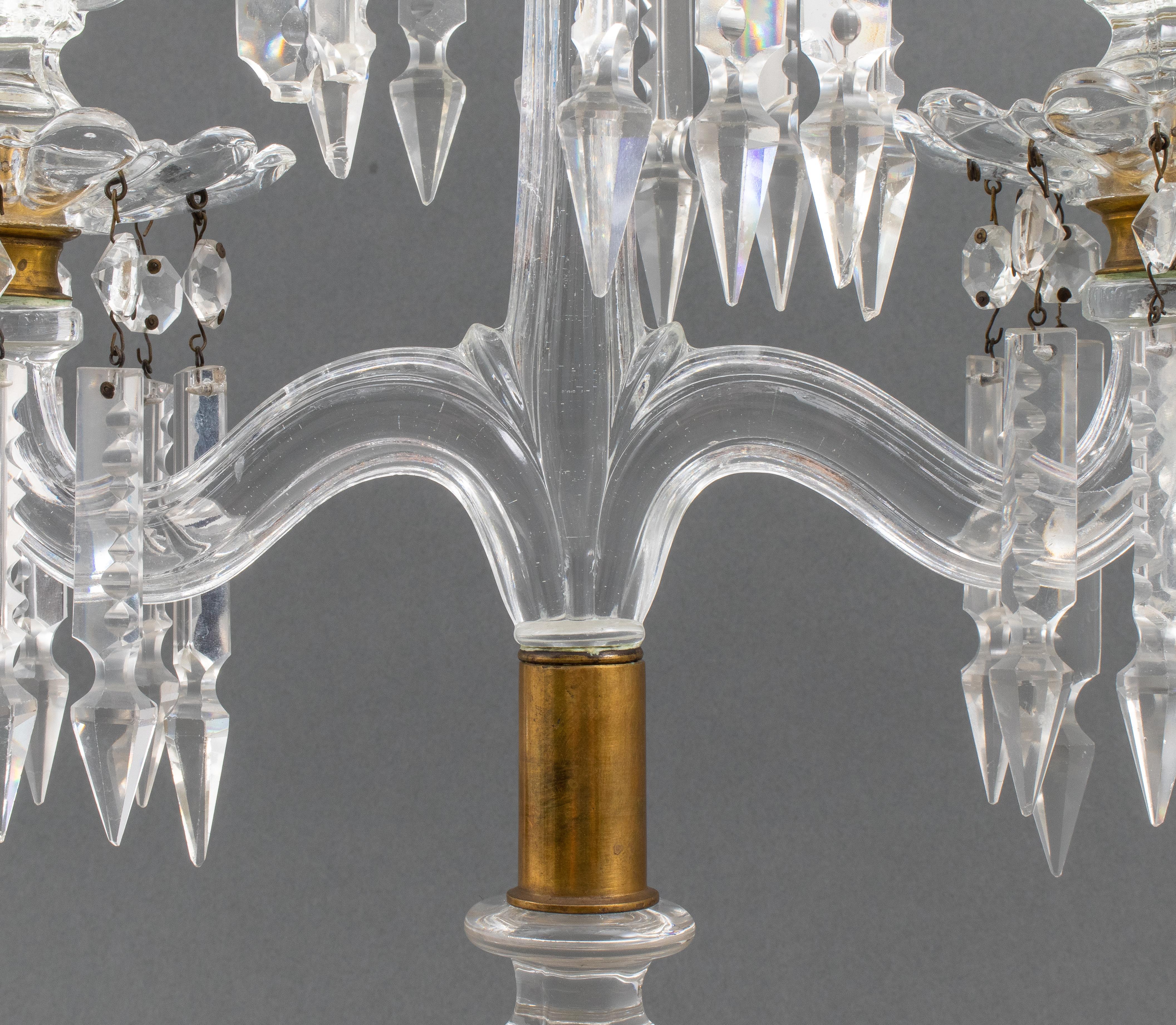 Baccarat 3-Armed Candelabras, Pair 4