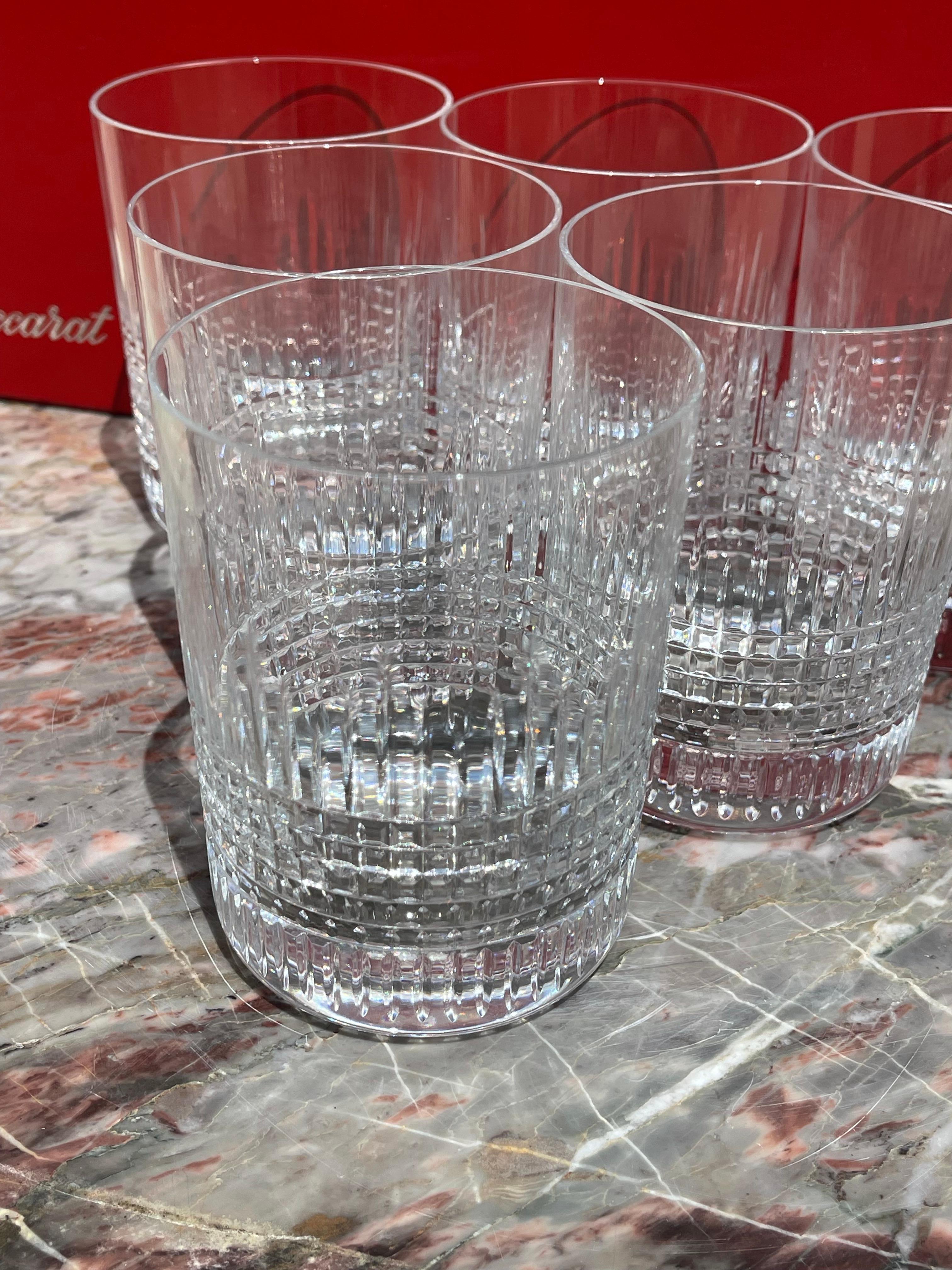 Baccarat - 6 Nancy Goblets In Excellent Condition For Sale In Beaune, FR