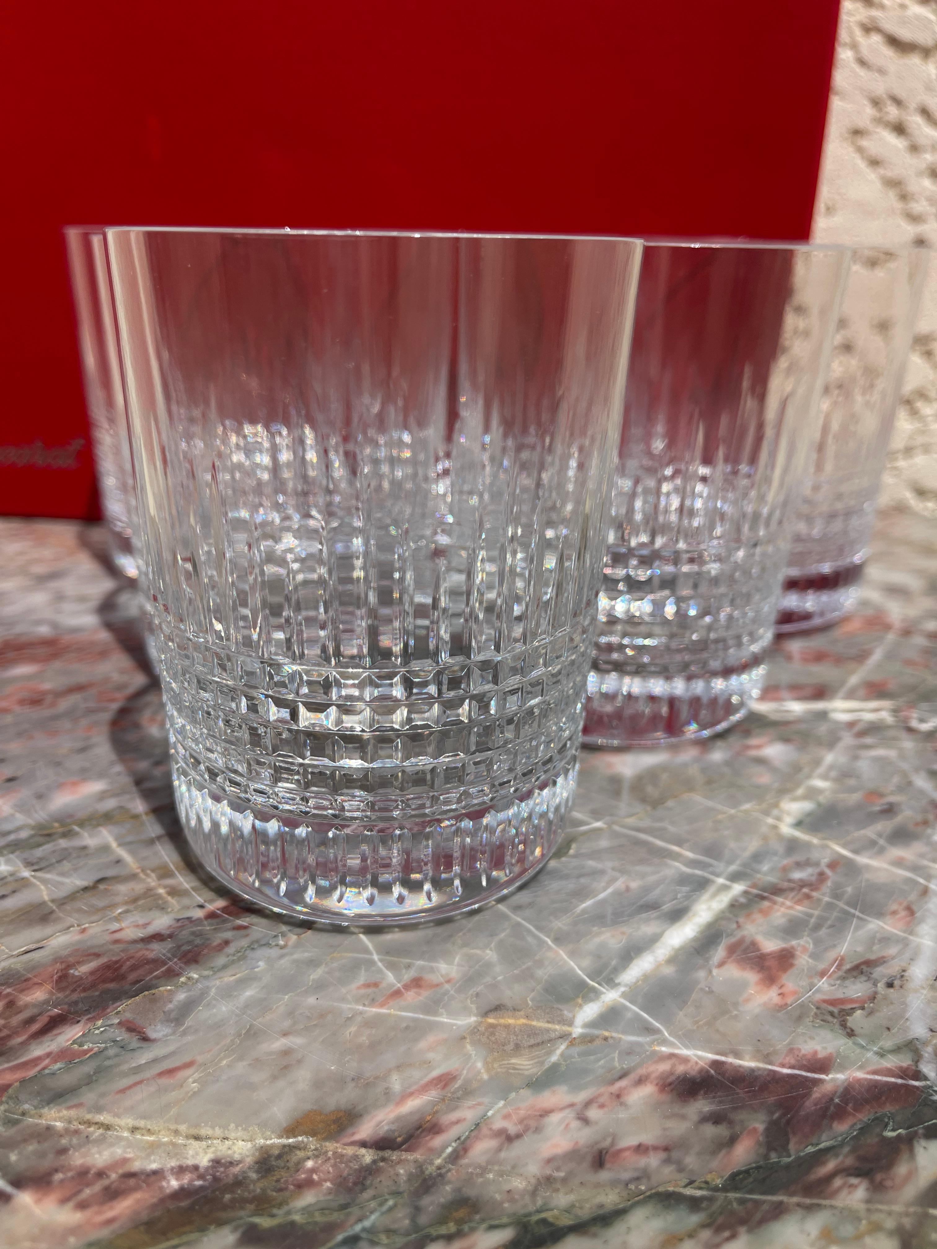 20th Century Baccarat - 6 Nancy Goblets For Sale