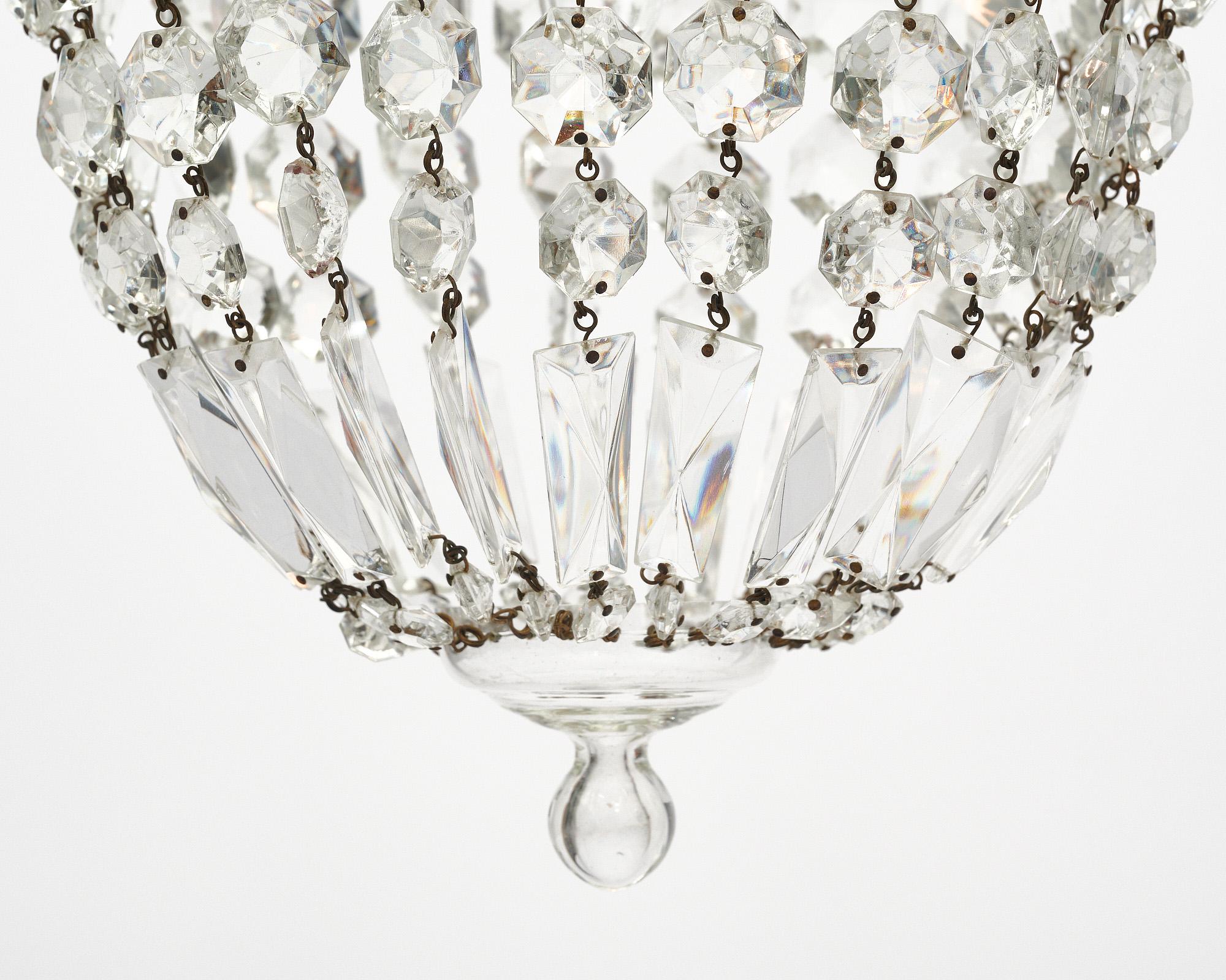 Baccarat Antique French Chandelier In Good Condition In Austin, TX
