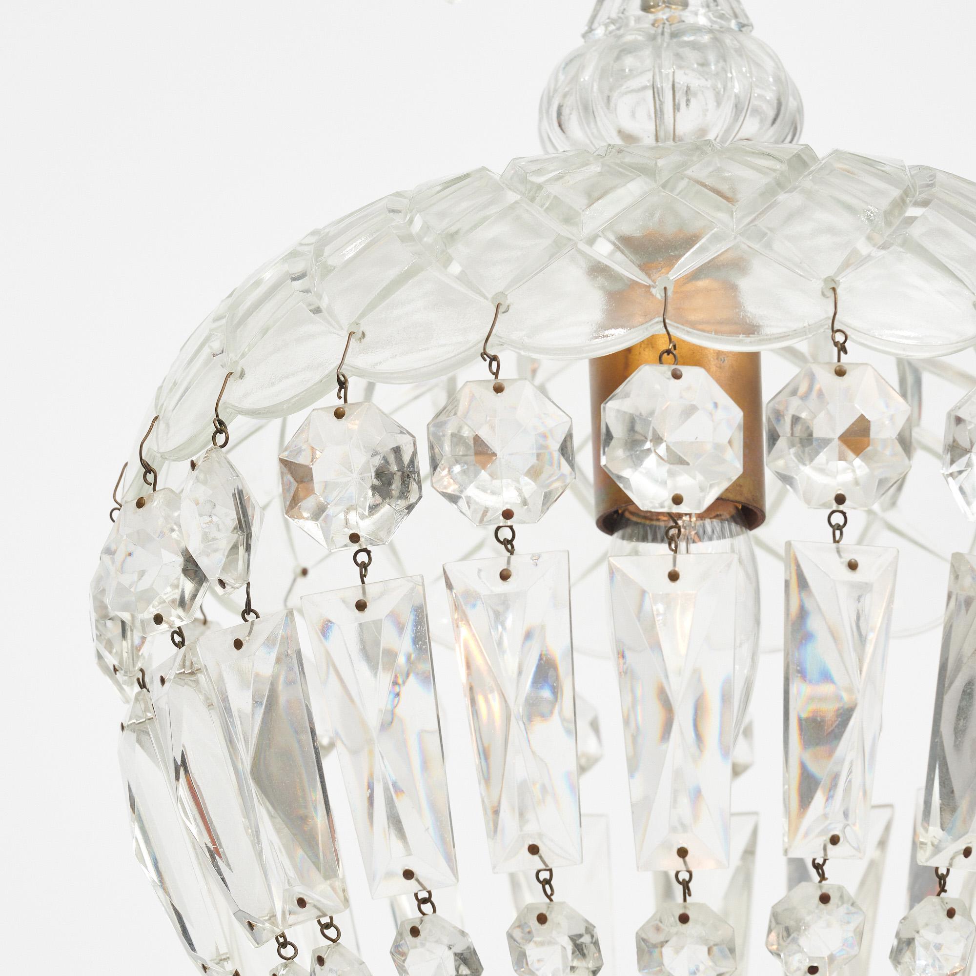 Baccarat Antique French Pendant For Sale 2