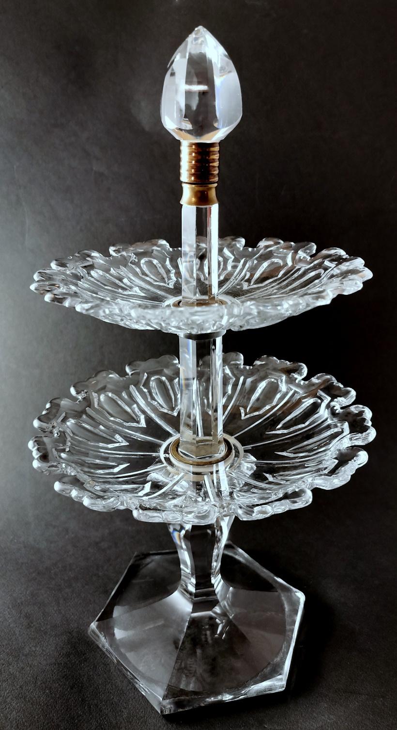 Baccarat Art Deco Französischer Kristall-Tisch Tafelaufsatz aus Kristall. im Angebot 13