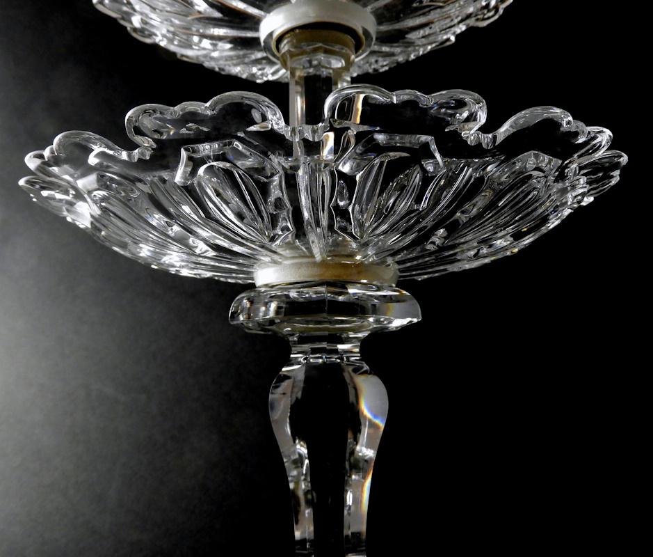 20ième siècle Centre de table Art déco français en cristal de Baccarat en vente
