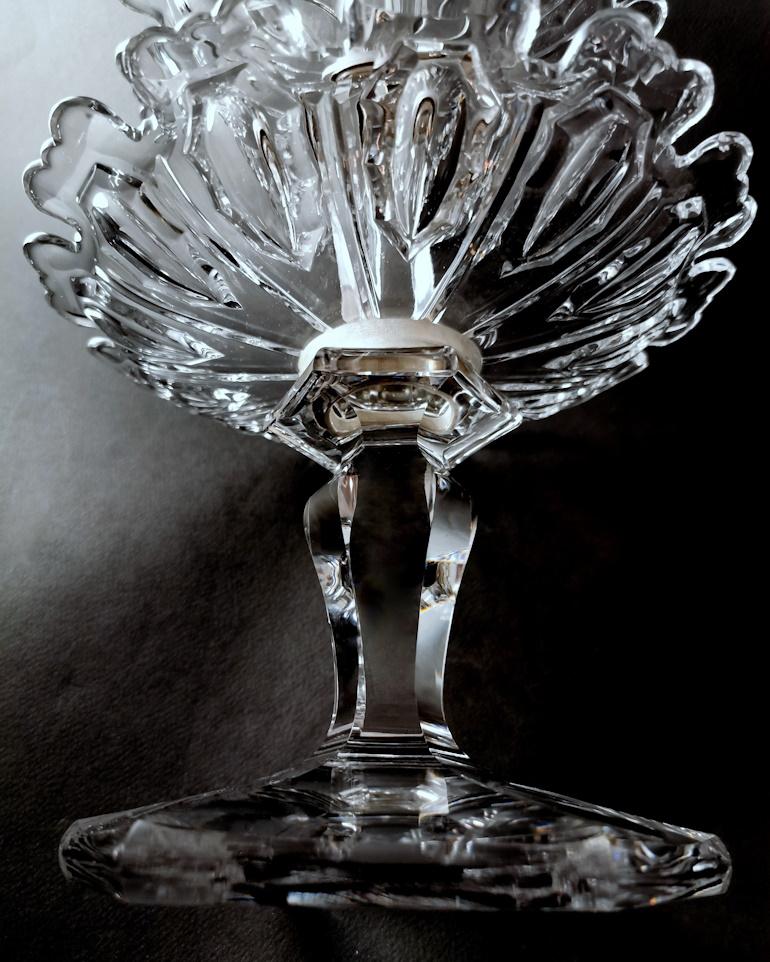 Baccarat Art Deco Französischer Kristall-Tisch Tafelaufsatz aus Kristall. im Angebot 1