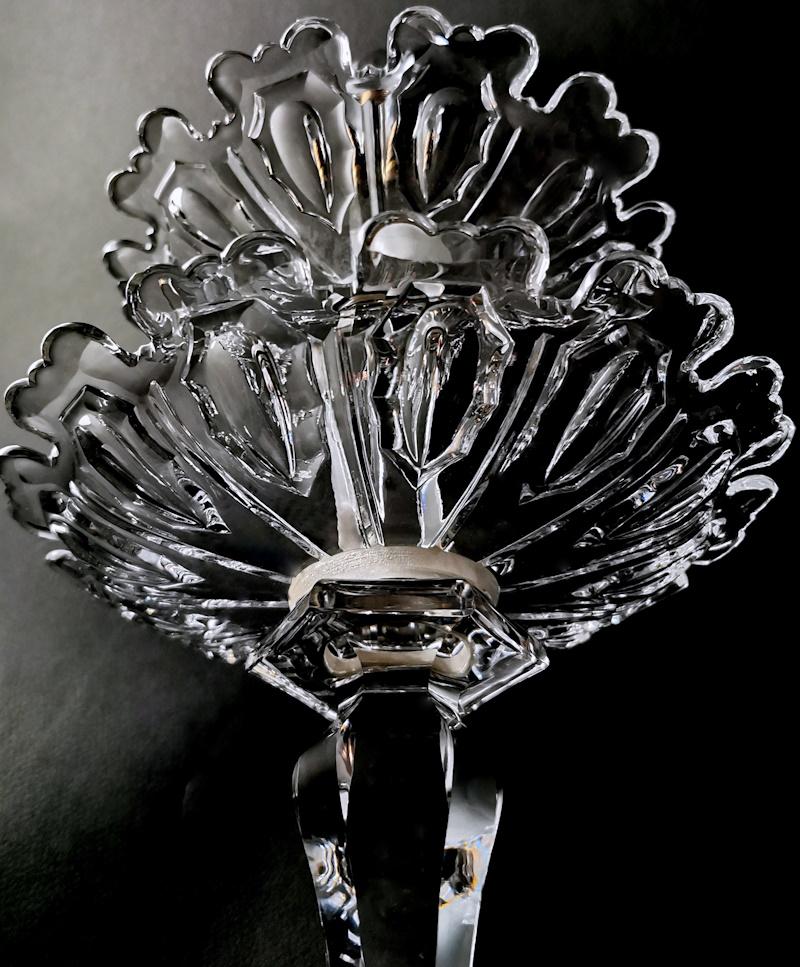 Baccarat Art Deco Französischer Kristall-Tisch Tafelaufsatz aus Kristall. im Angebot 3