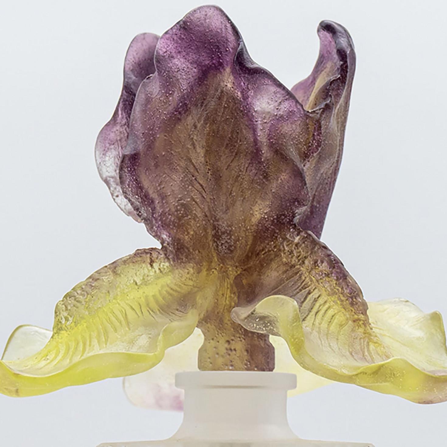 Baccarat Kunstglas Blumenflasche Iris, Frankreich (Sonstiges) im Angebot