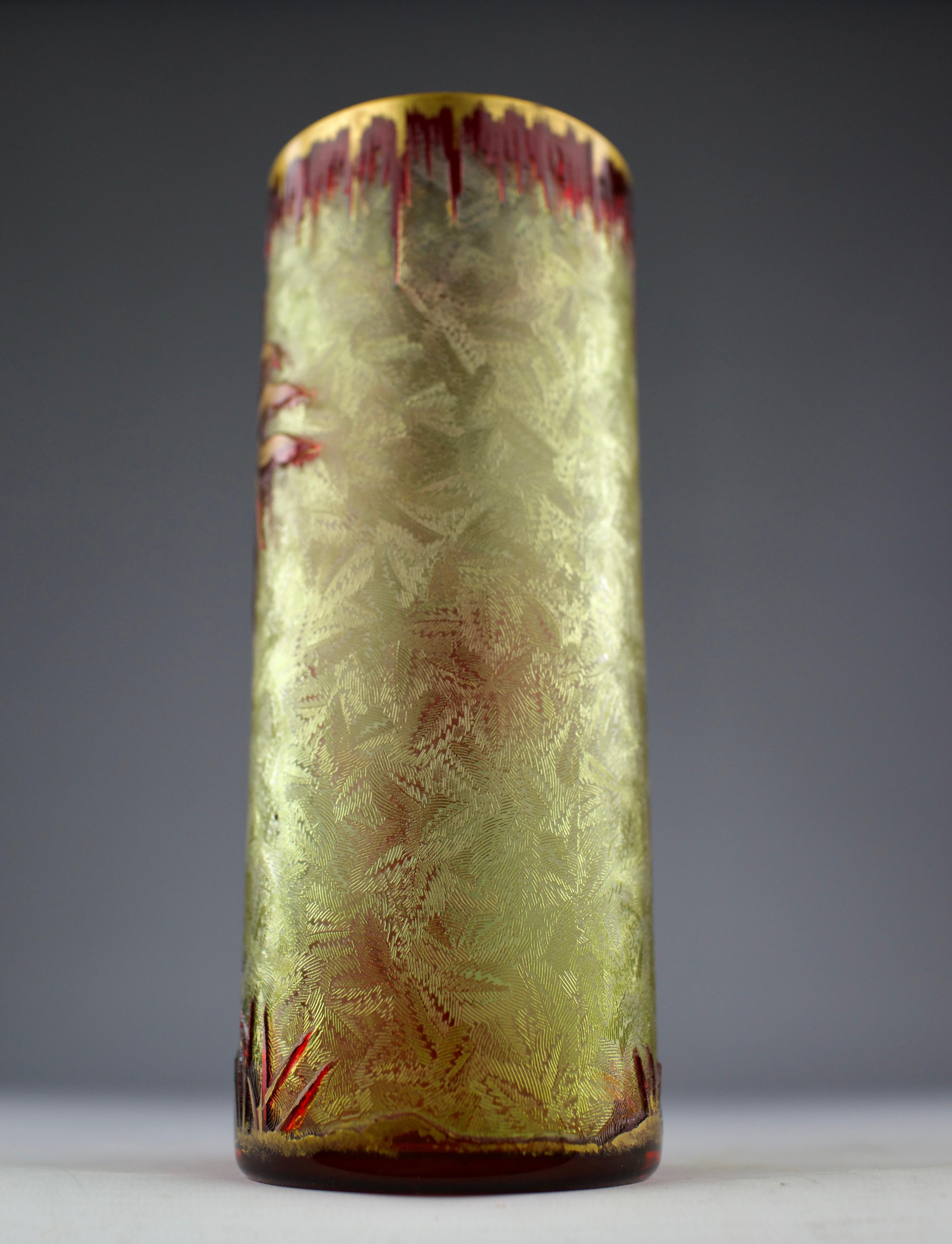 Baccarat, Vaso Cactus Art Nouveau, Francia 1909 in vendita 4