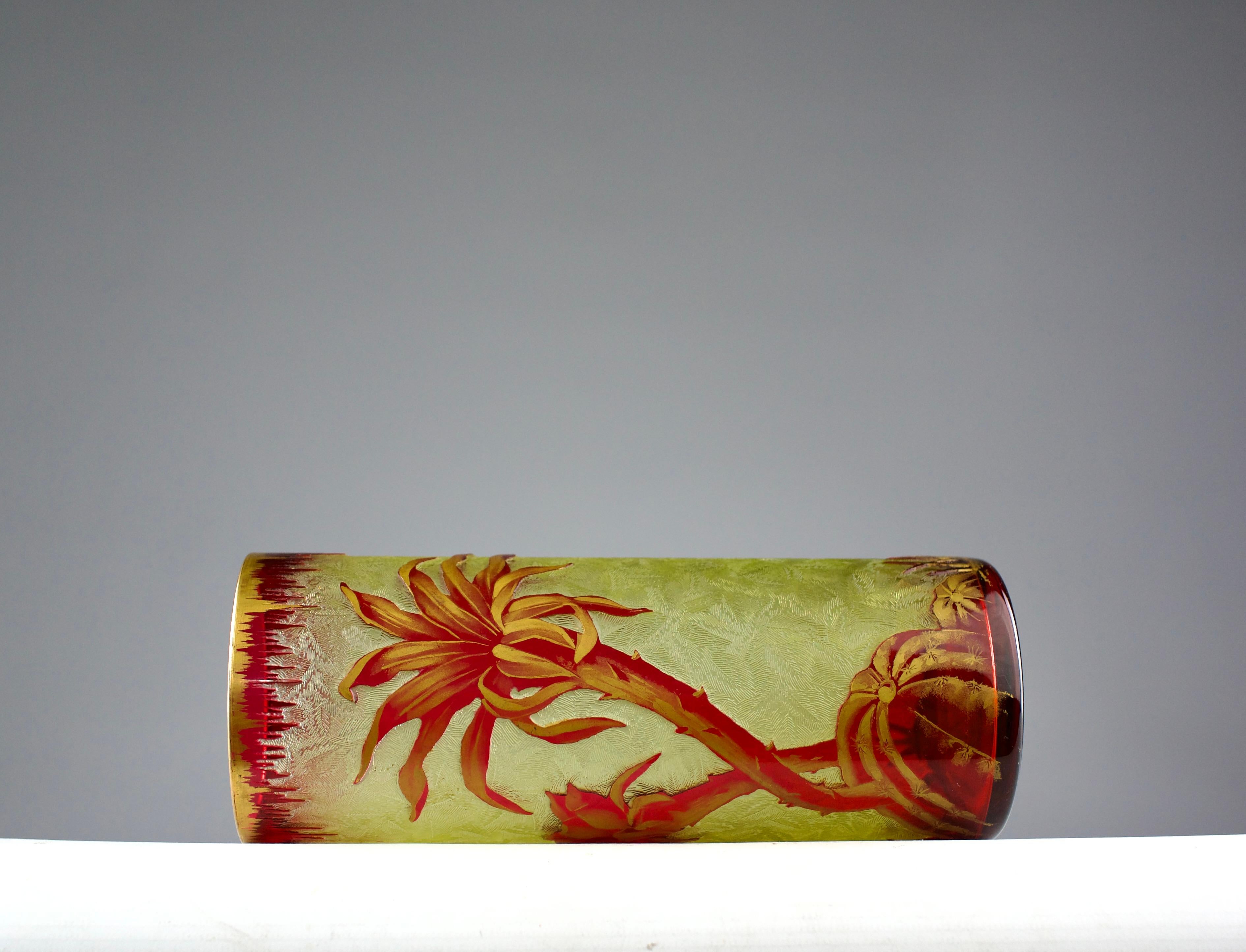 Baccarat, Vaso Cactus Art Nouveau, Francia 1909 in vendita 5