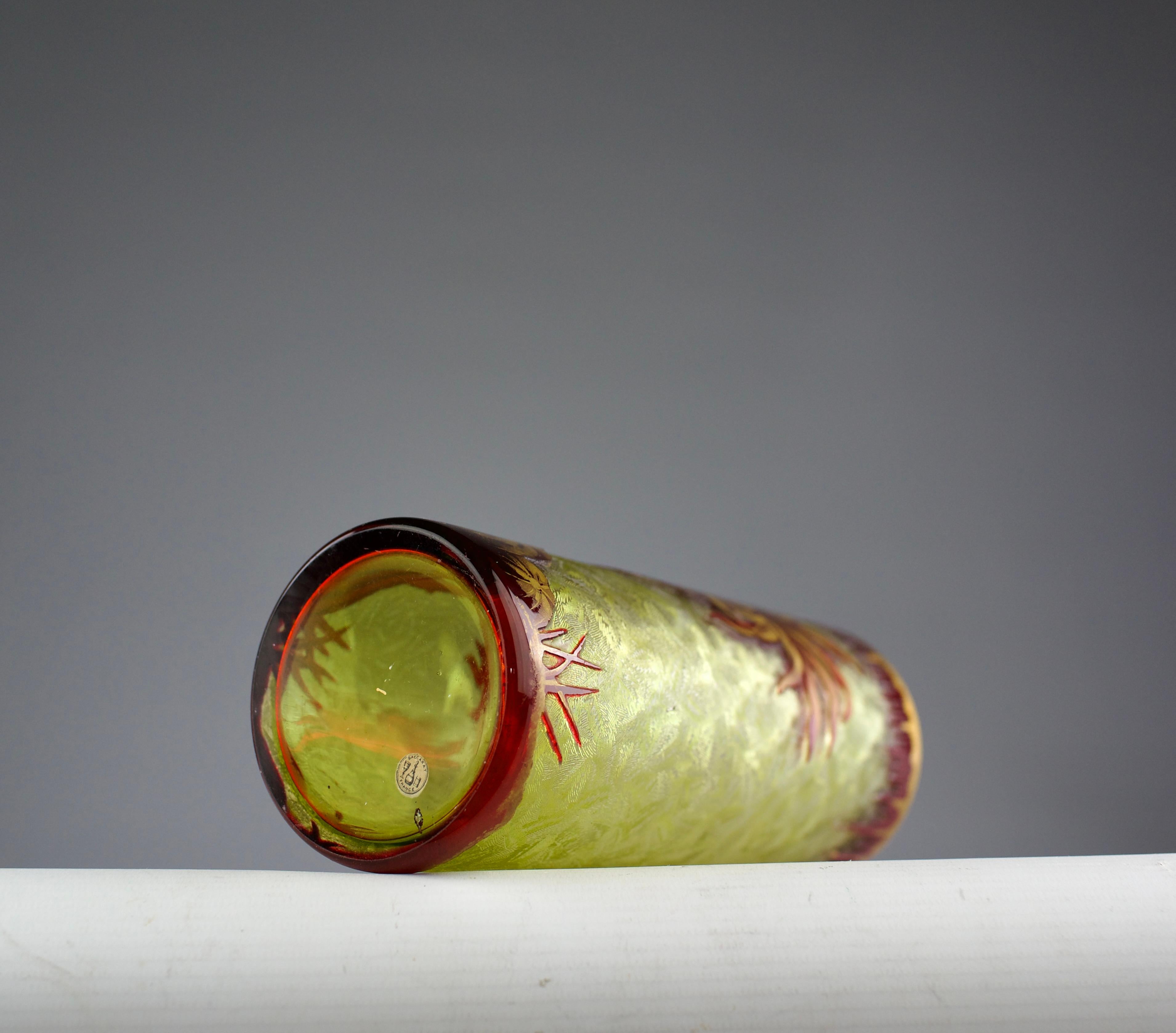 Baccarat, Vaso Cactus Art Nouveau, Francia 1909 in vendita 7