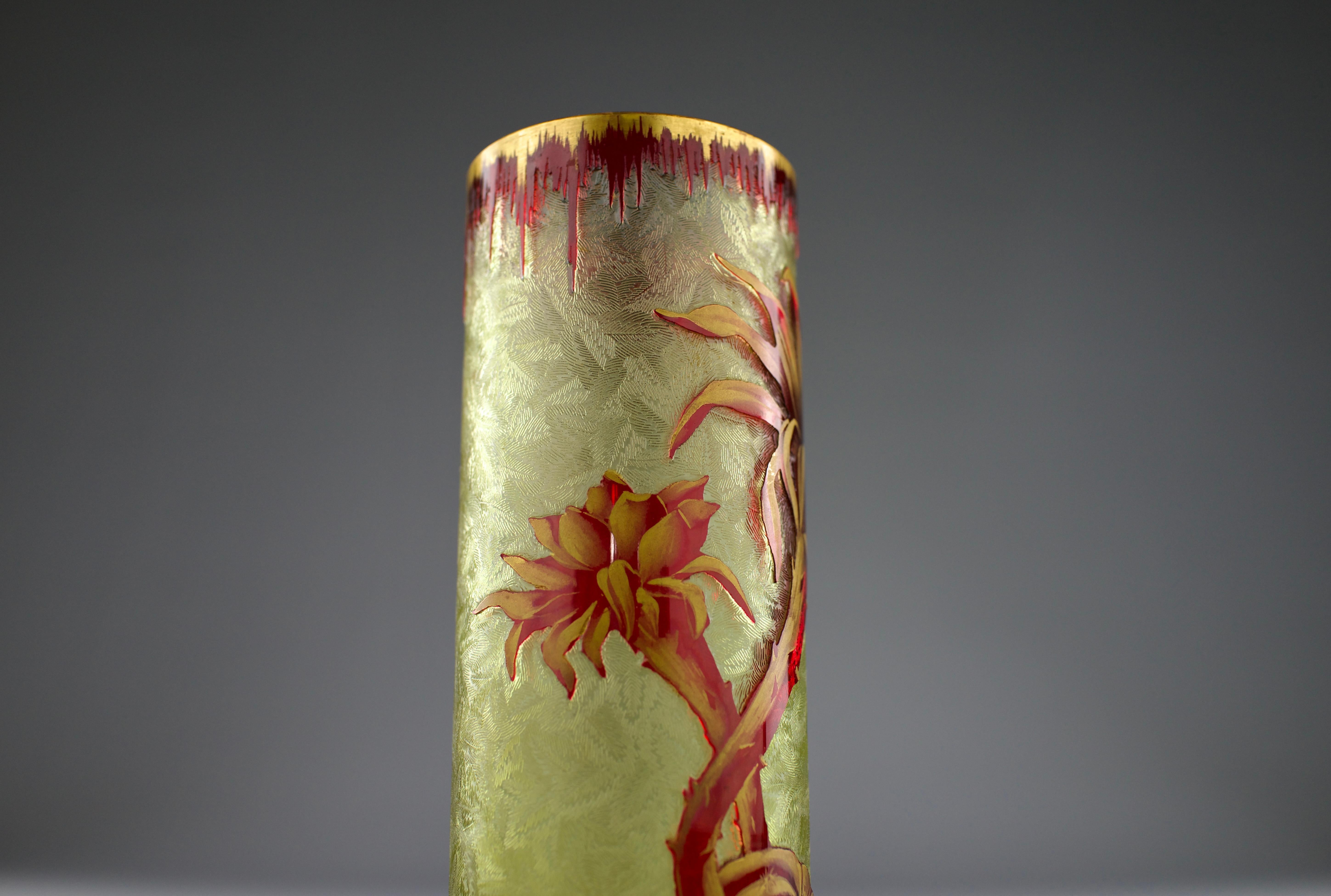 Baccarat, Vaso Cactus Art Nouveau, Francia 1909 in vendita 2