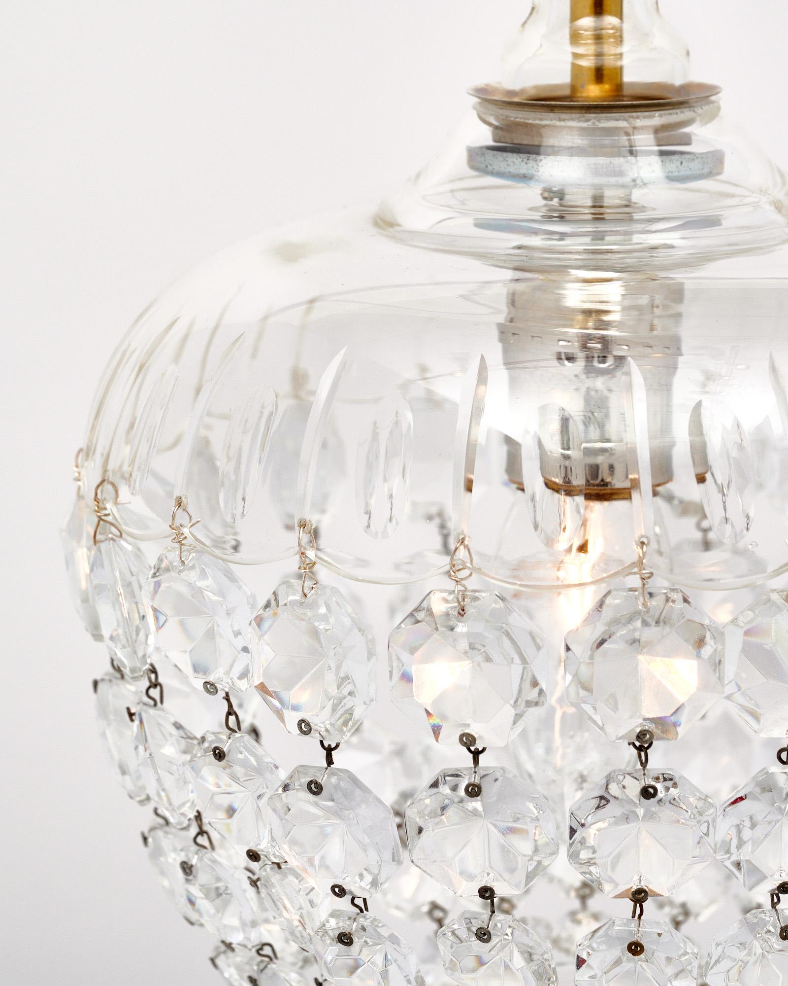 Inizio XX secolo Ciondolo Baccarat Bell Antique in vendita