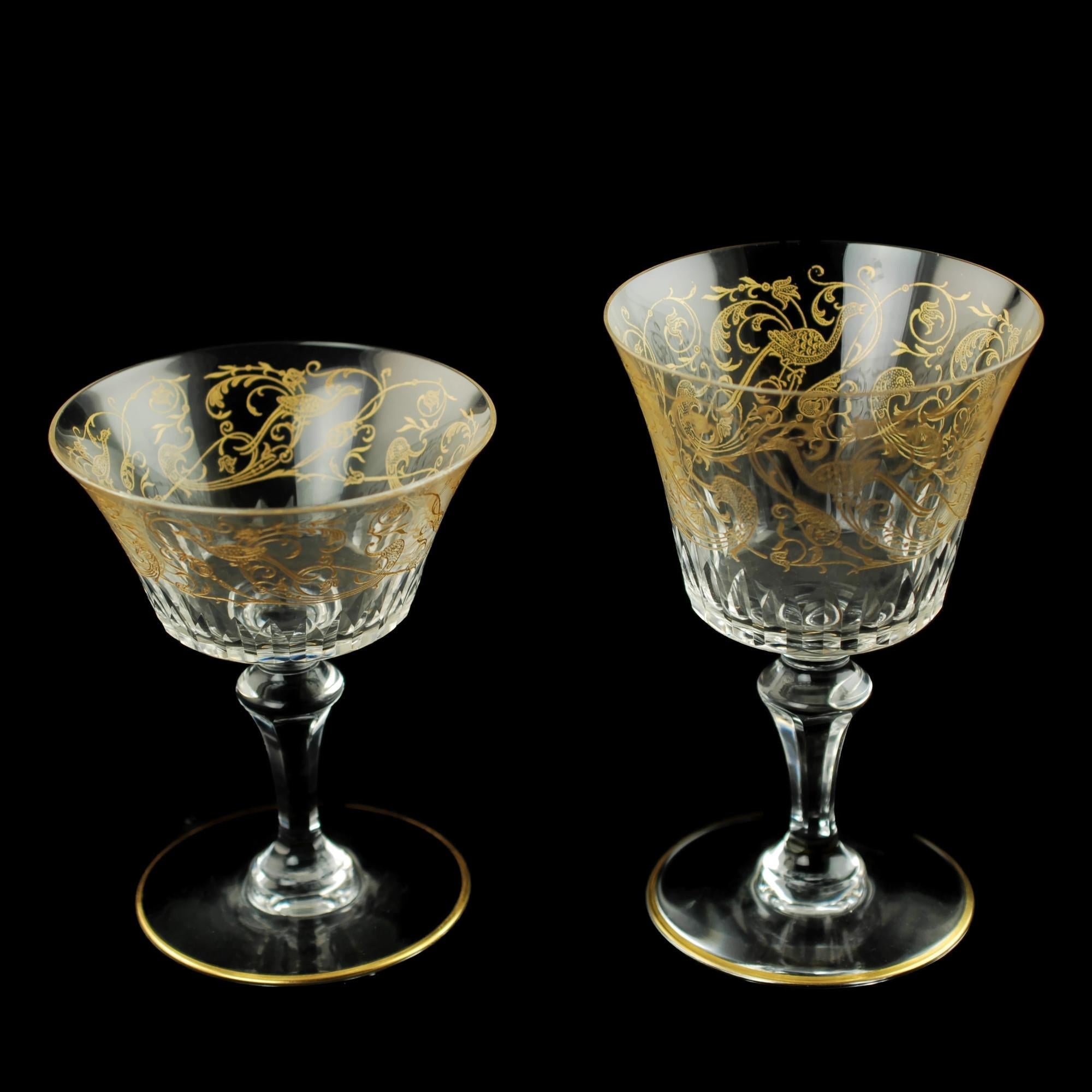 antique crystal glassware