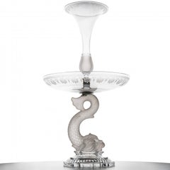 Baccarat Schale und Vase mit geätzter Dekoration, um 1920