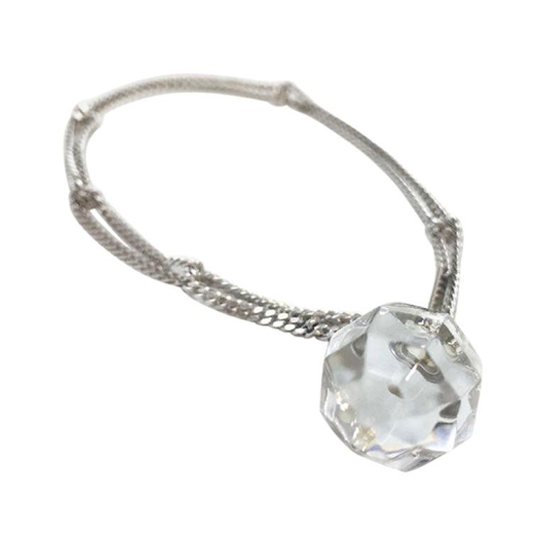 Bracelet En Cristal Baccarat - Couleur Changeante Parme/bleu - Neuf Avec étiquettes