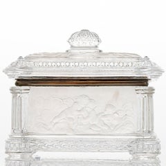 Baccarat Bonbonglas, Klarer Kristall Messing, Frankreich