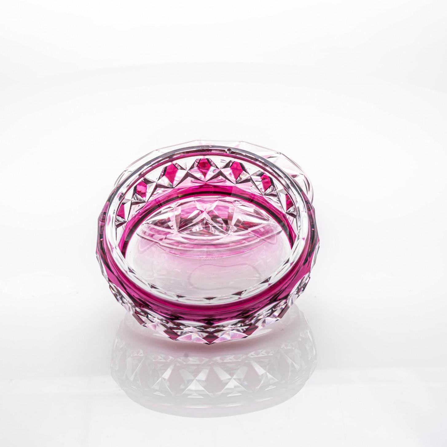 Bombonera Baccarat, Cristal Rosa Profundo, Francia en venta 1