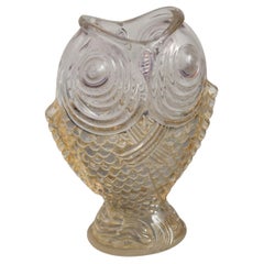 Baccarat Vase "Carpes Affrontees" Glass Japonisme Carp Fish