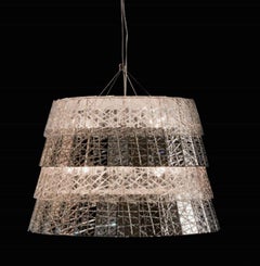 Lampadario Baccarat Frozen in cristallo trasparente in stile contemporaneo Dimensioni grandi