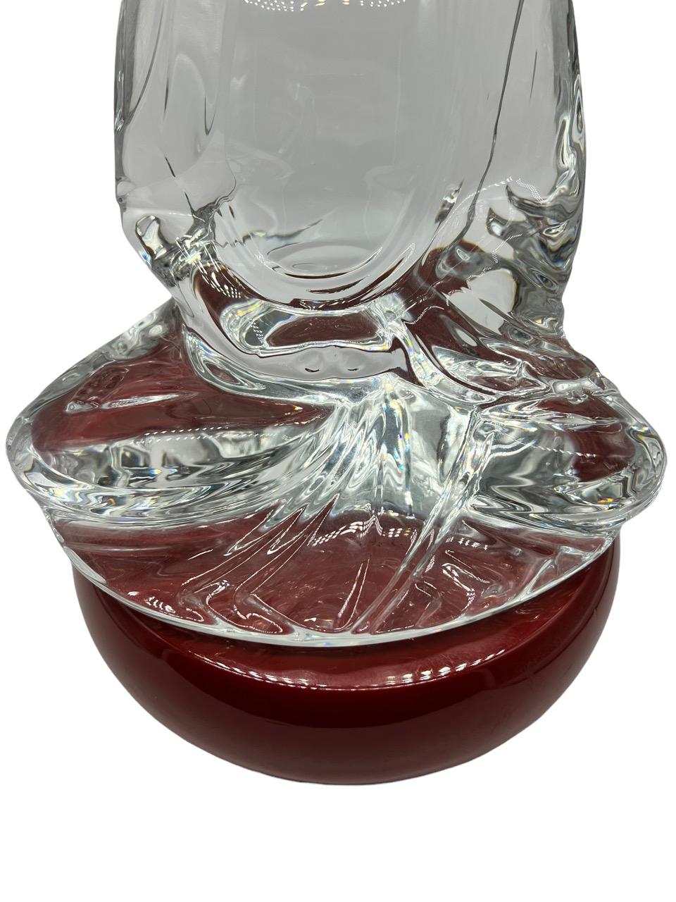Baccarat Clear Crystal Buddah Figurine Designed by Kenzo Takada For Sale 3