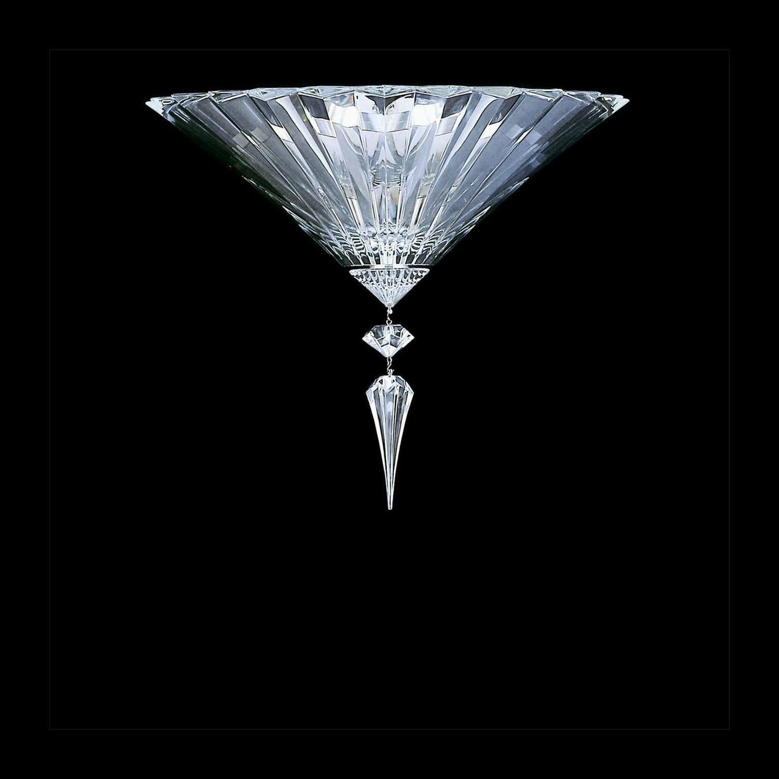 Neoclassical Baccarat Clear Crystal Pendant for Wall Sconces Mille Nuits
