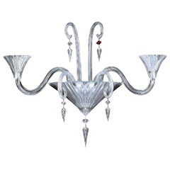 Baccarat Clear Crystal Wall Lights Sconce Mille Nuits