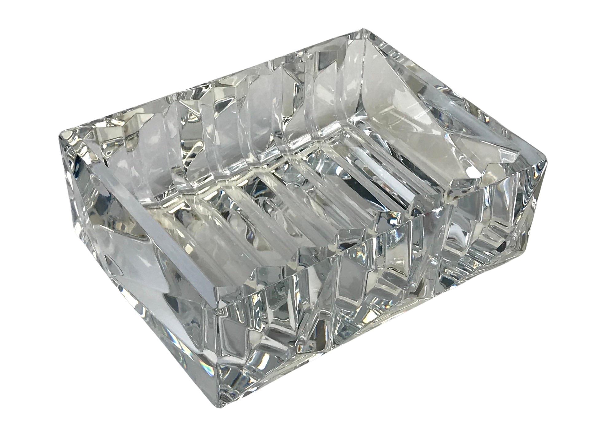Contemporary BACCARAT contemporary crystal LOUXOR VIDE-POCHE box dish