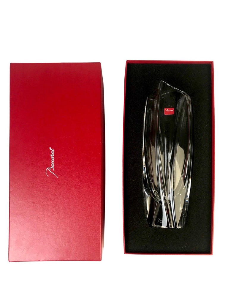BACCARAT contemporary RRigot Crystal Vase Paris France at 1stDibs