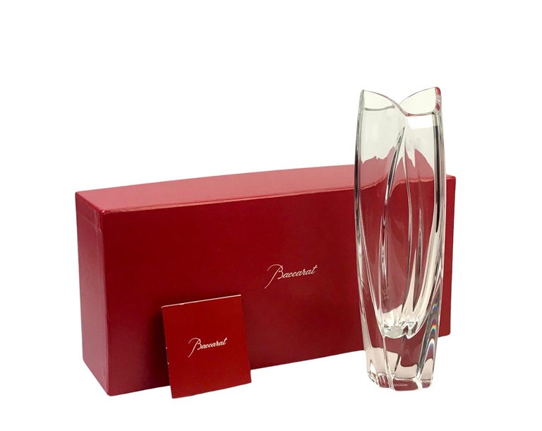 BACCARAT contemporary RRigot Crystal Vase Paris France at 1stDibs