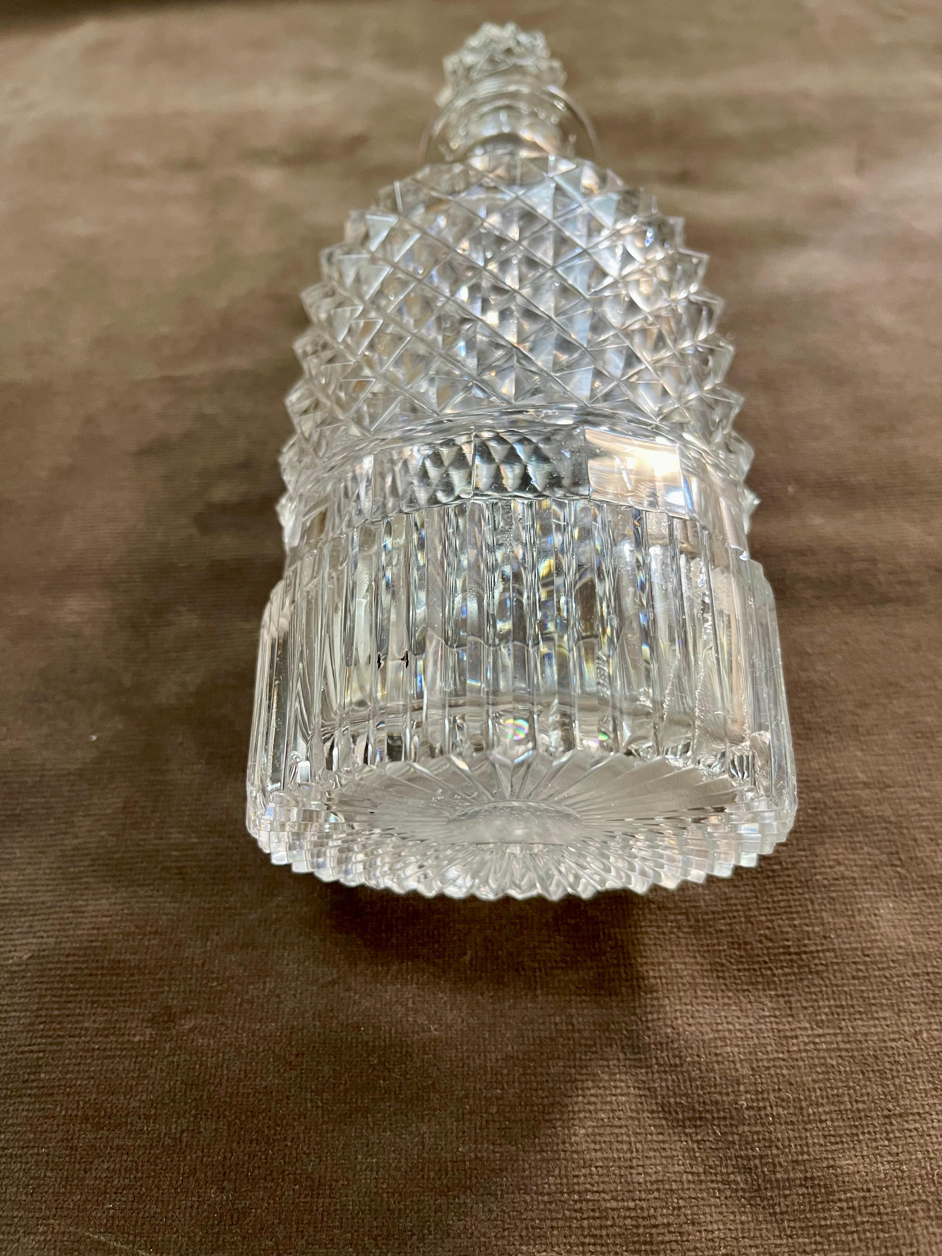 Baccarat Credited Vintage Crystal Bottles Set of Four For Sale 4