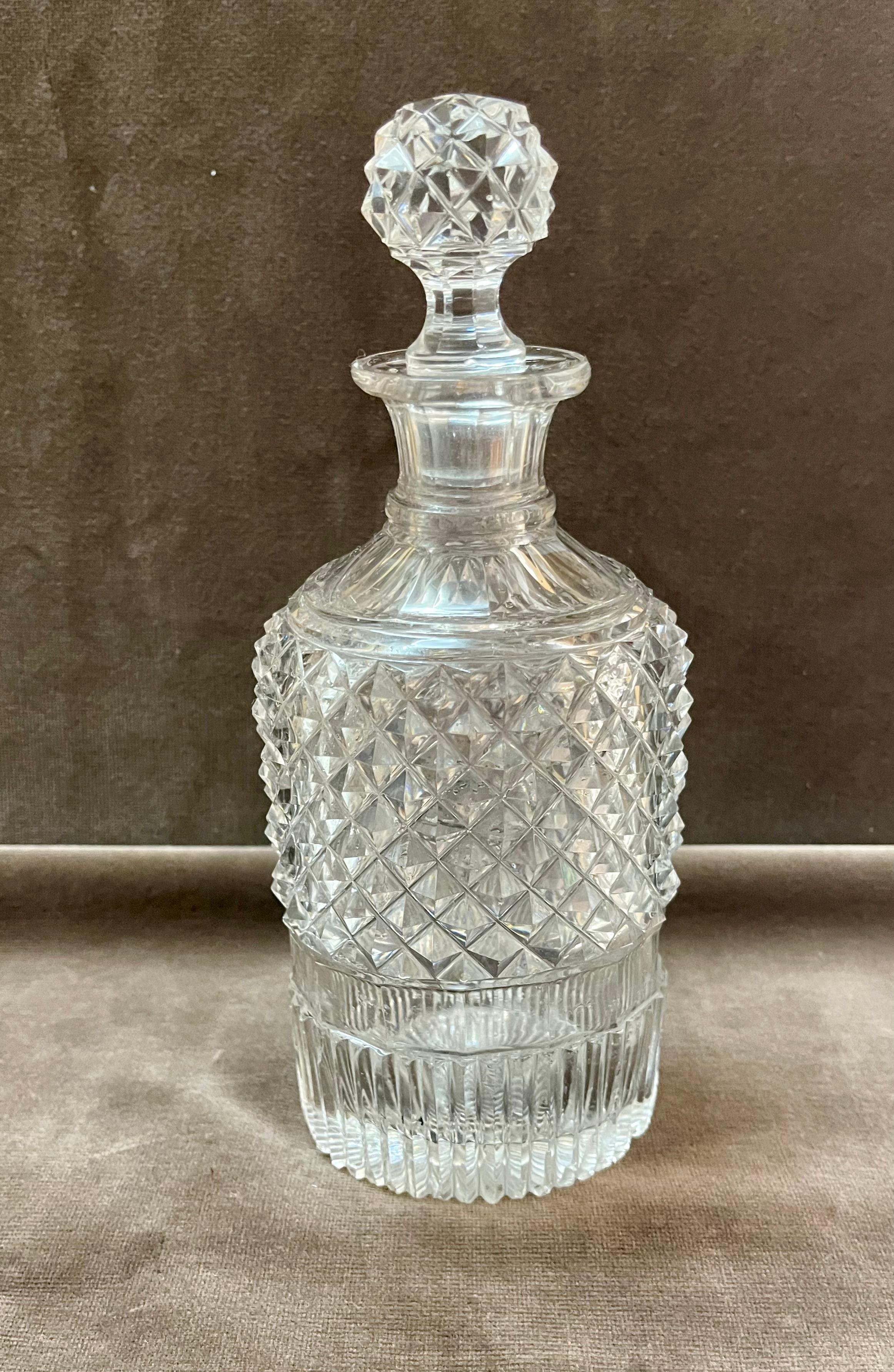 Baccarat Credited Vintage Crystal Bottles Set of Four For Sale 5