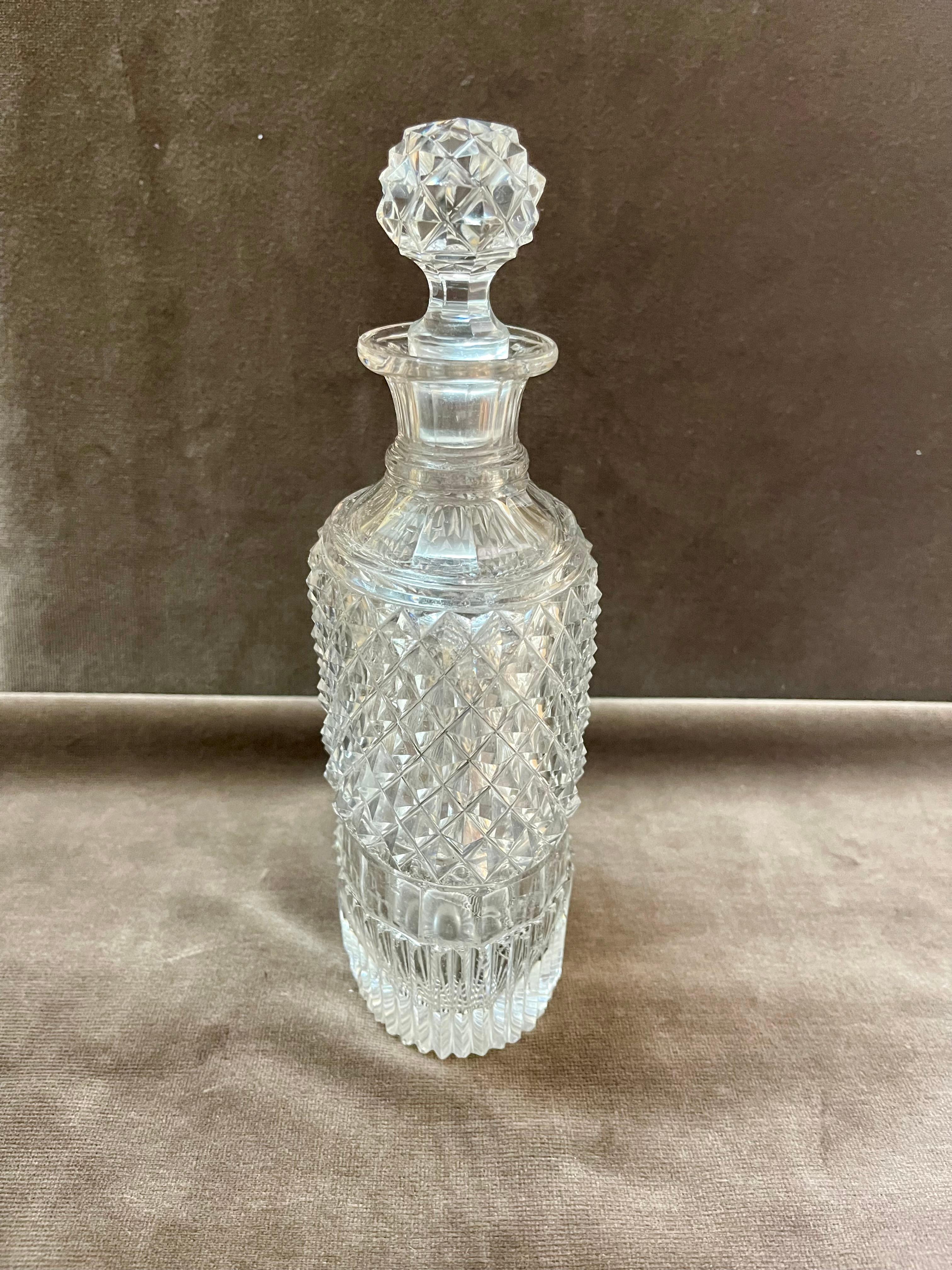 Baccarat Credited Vintage Crystal Bottles Set of Four For Sale 6