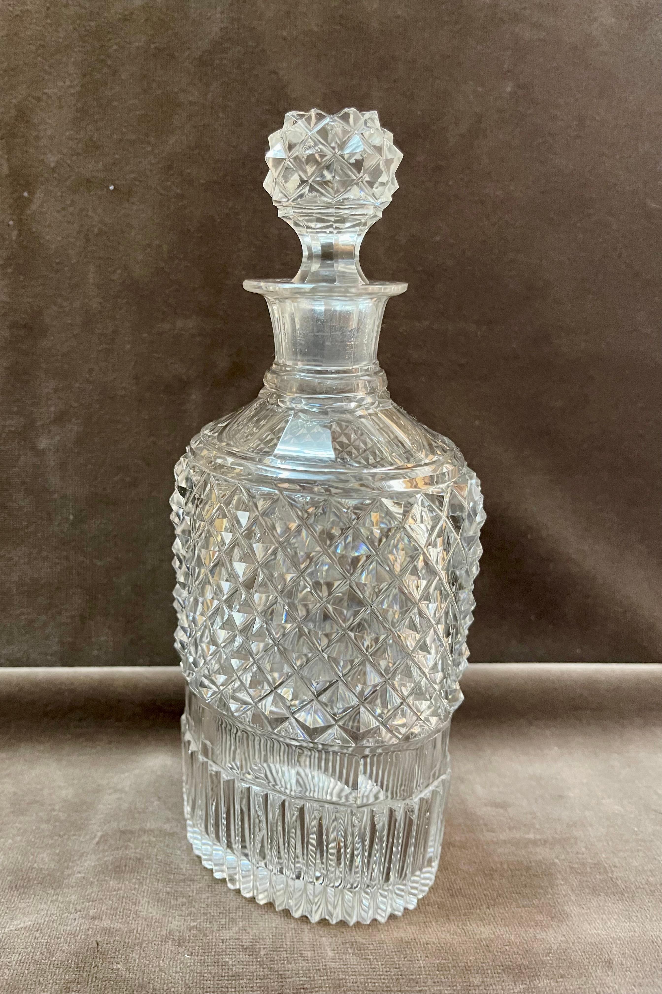 Baccarat Credited Vintage Crystal Bottles Set of Four For Sale 9