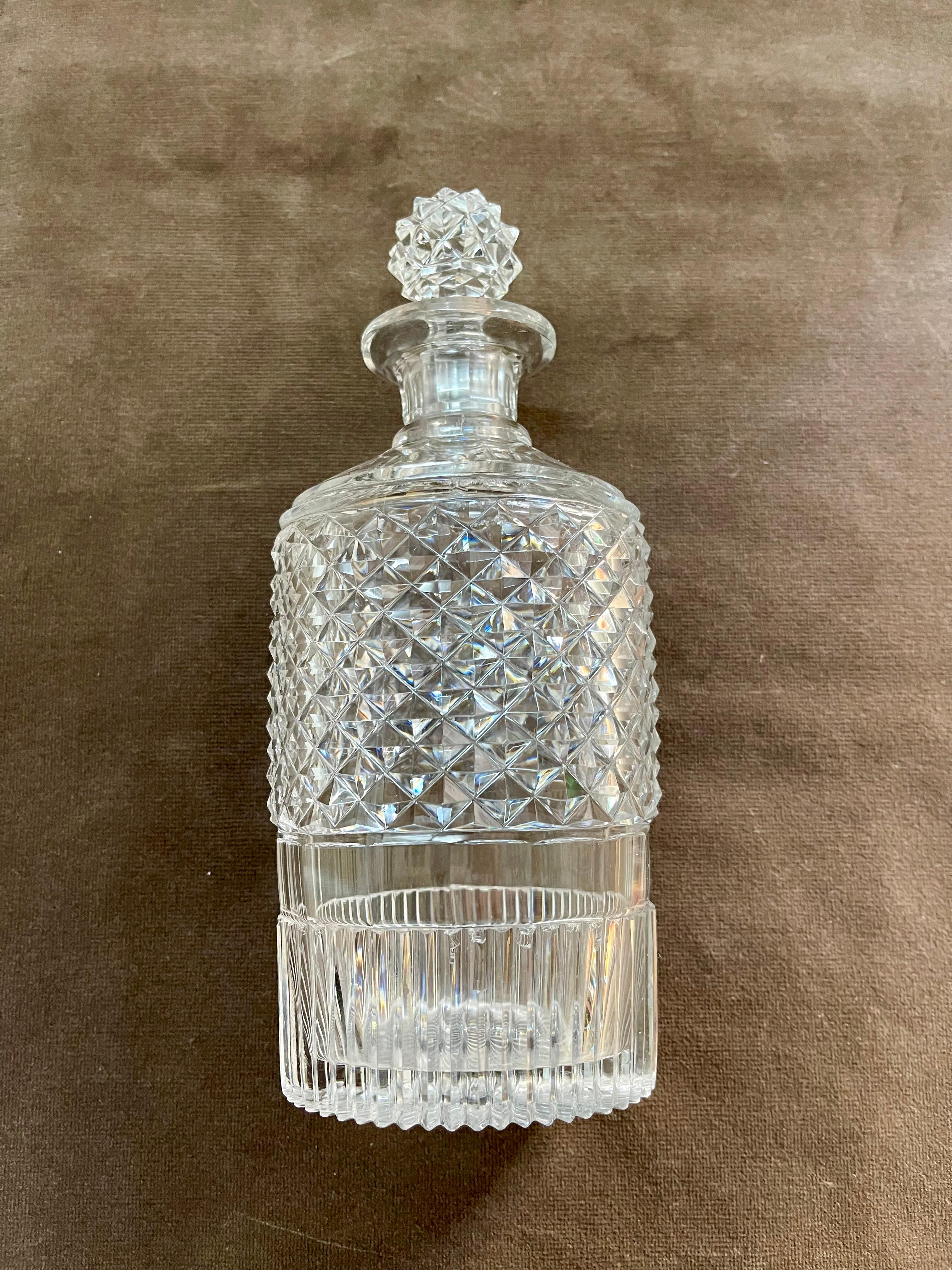 Baccarat Credited Vintage Crystal Bottles Set of Four

Beautiful and rare set of four crystal bottles entirely hand-cut in the purest Baccarat style
This artwork, never before on the market, comes from an important French private collection.
Every