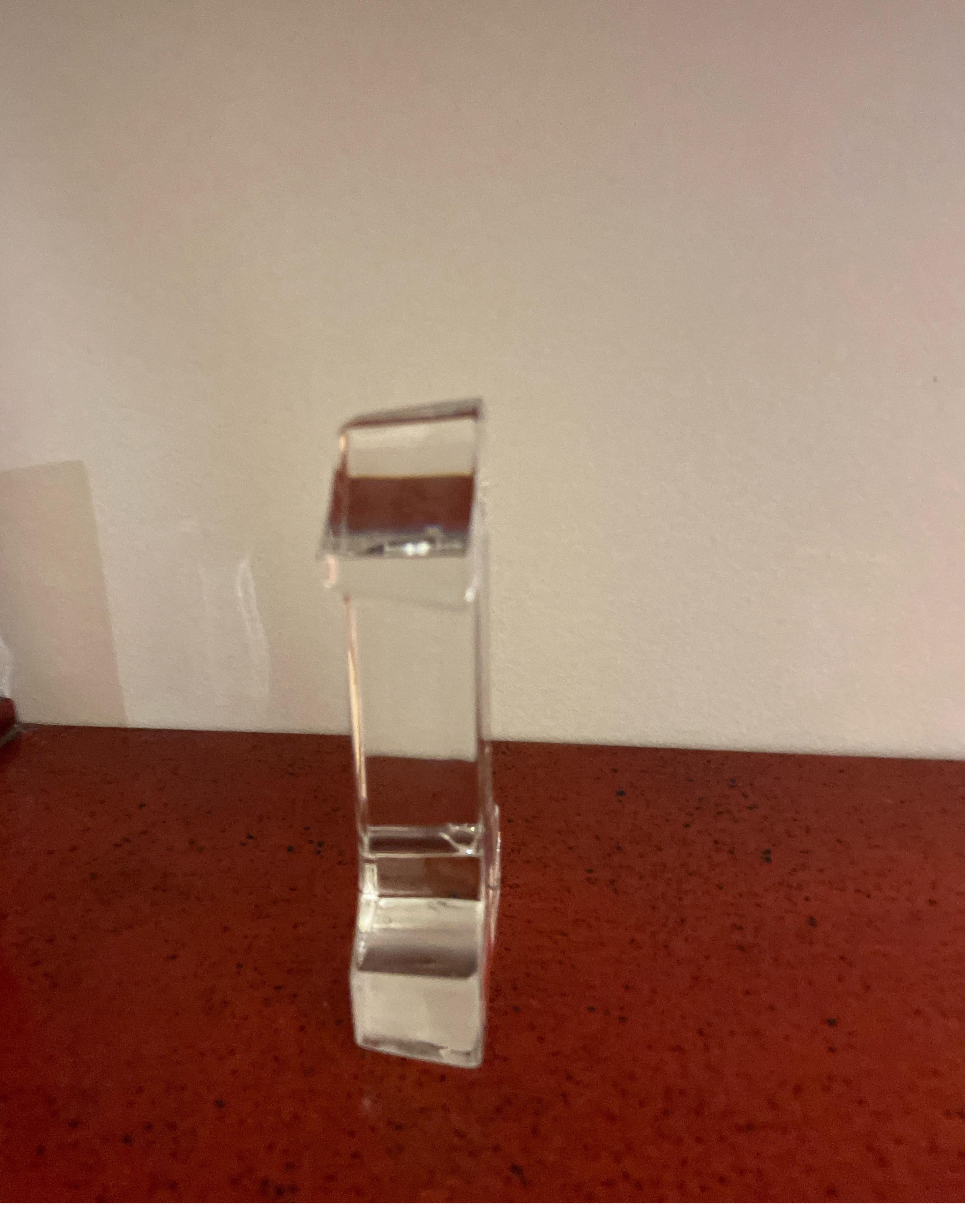 Baccarat Crystal # 1 Figurine In Good Condition For Sale In West Palm Beach, FL