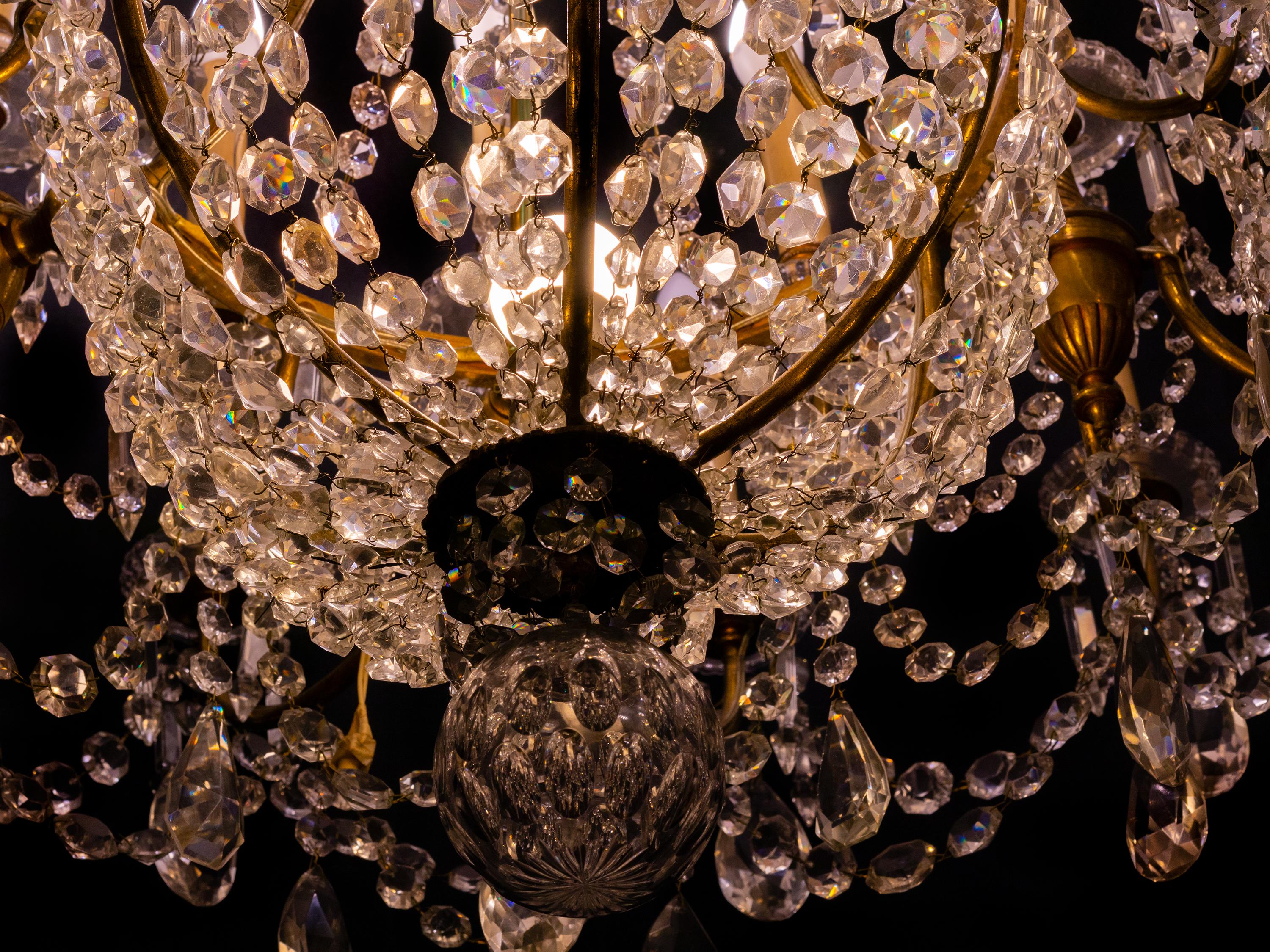 Baccarat Crystal 24 light Oversized Chandelier For Sale 4