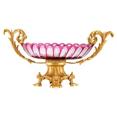 Centro de Cristal y Bronce Doré de Baccarat