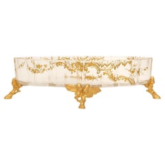 Baccarat Crystal and Ormolu centerpiece, stamped Baccarat