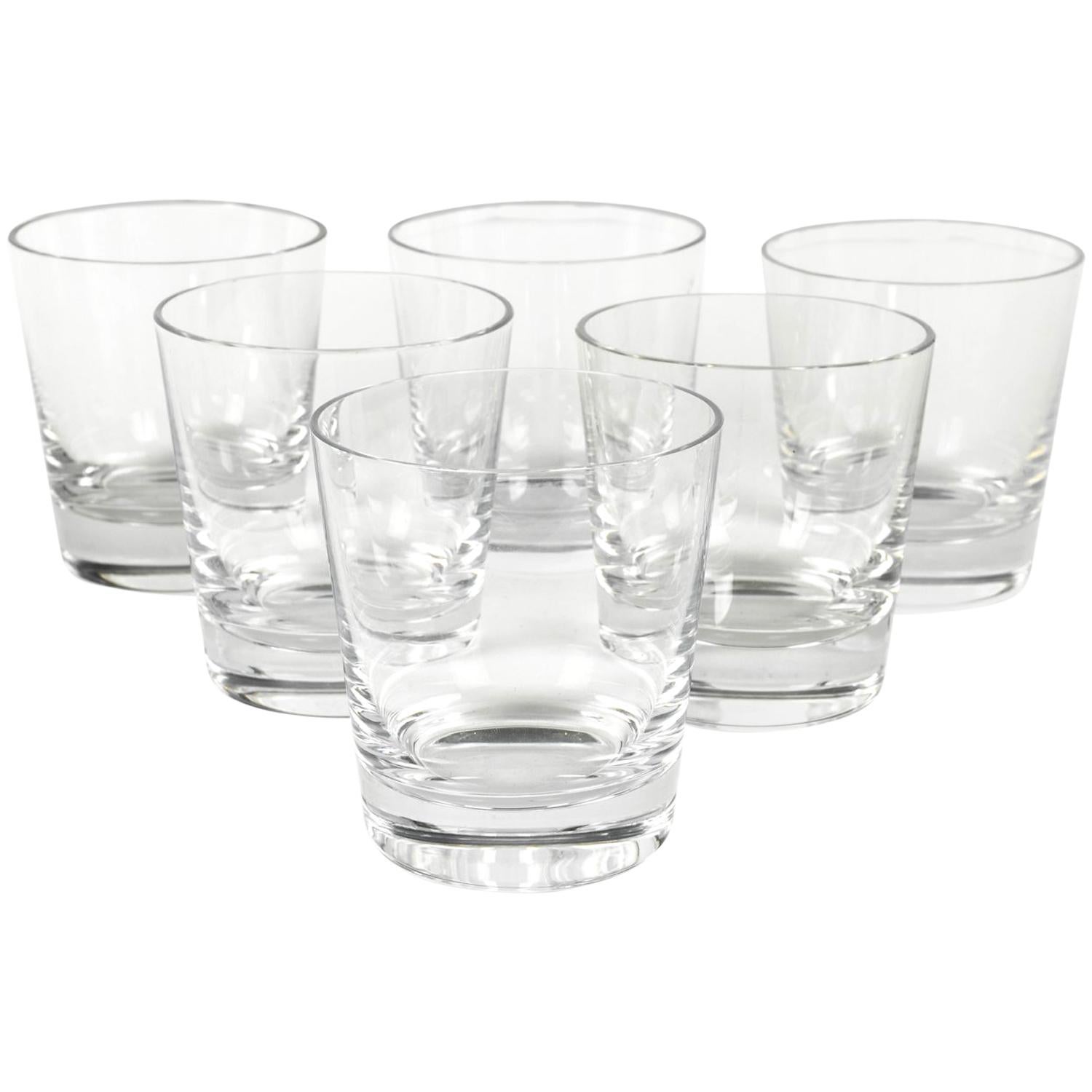 Baccarat Crystal Art Deco Style Scotch or Whiskey Barware Set