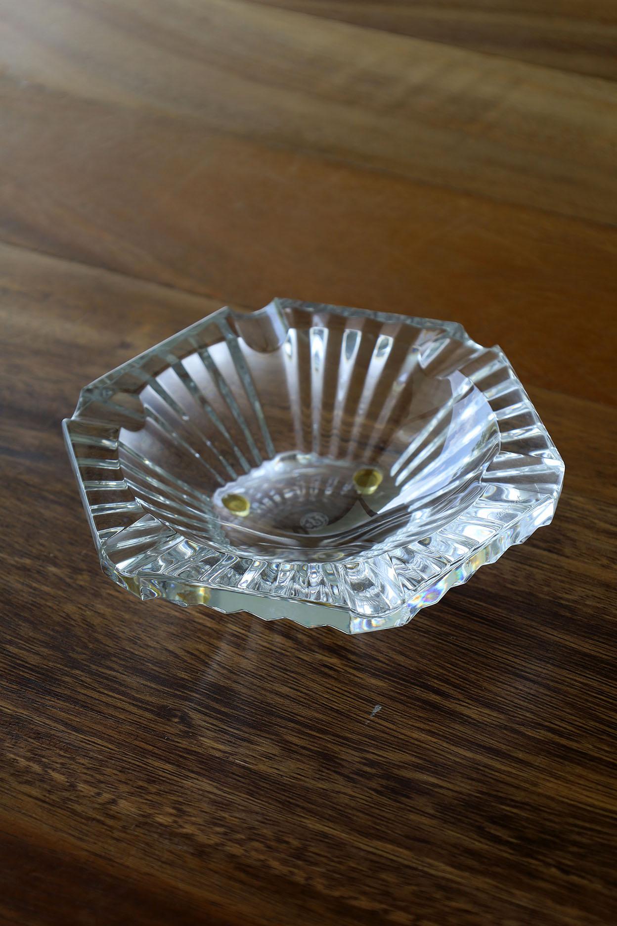 American Classical Baccarat Crystal Ashtray For Sale