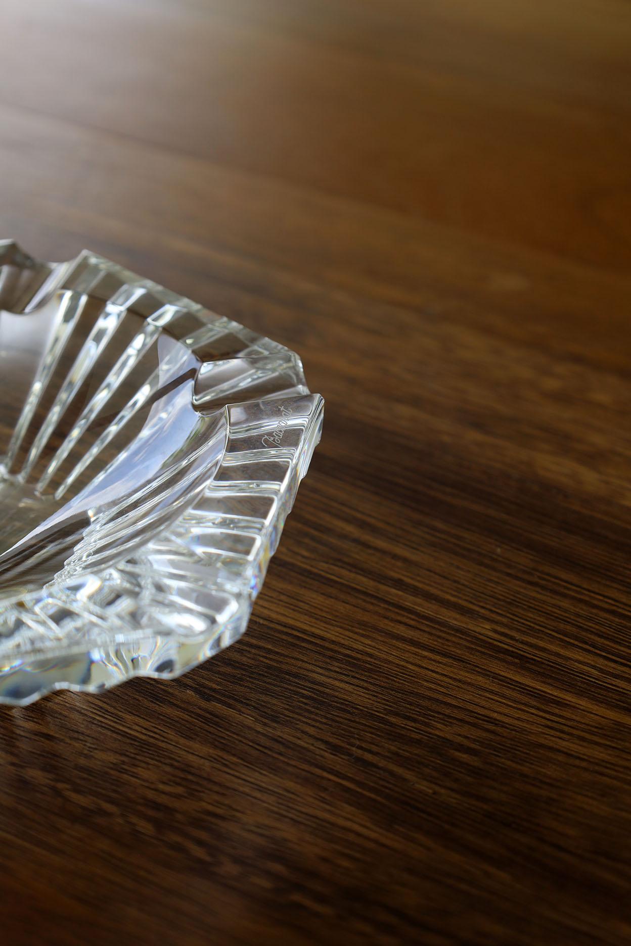 French Baccarat Crystal Ashtray For Sale