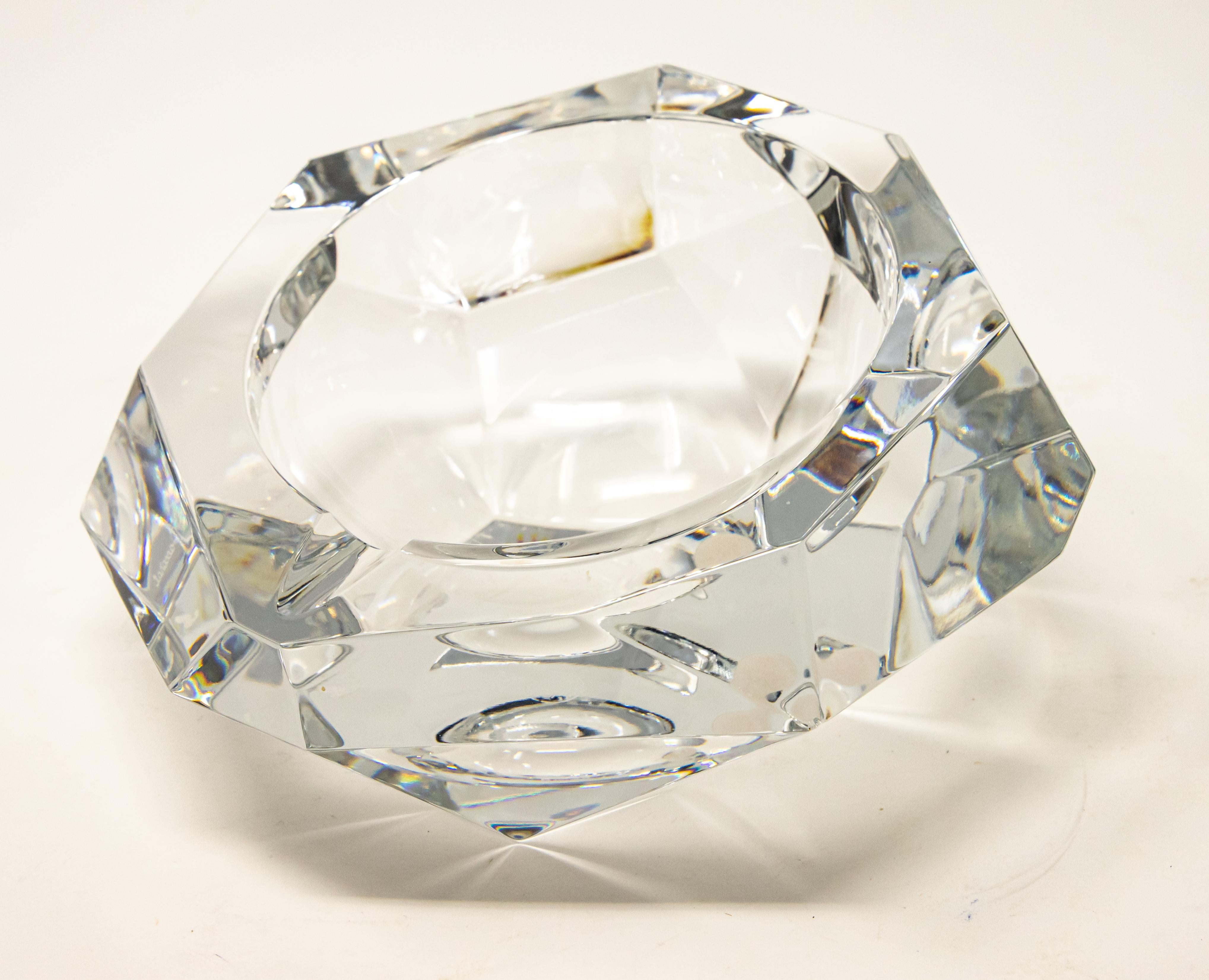 Hand-Crafted Baccarat Crystal Ashtray