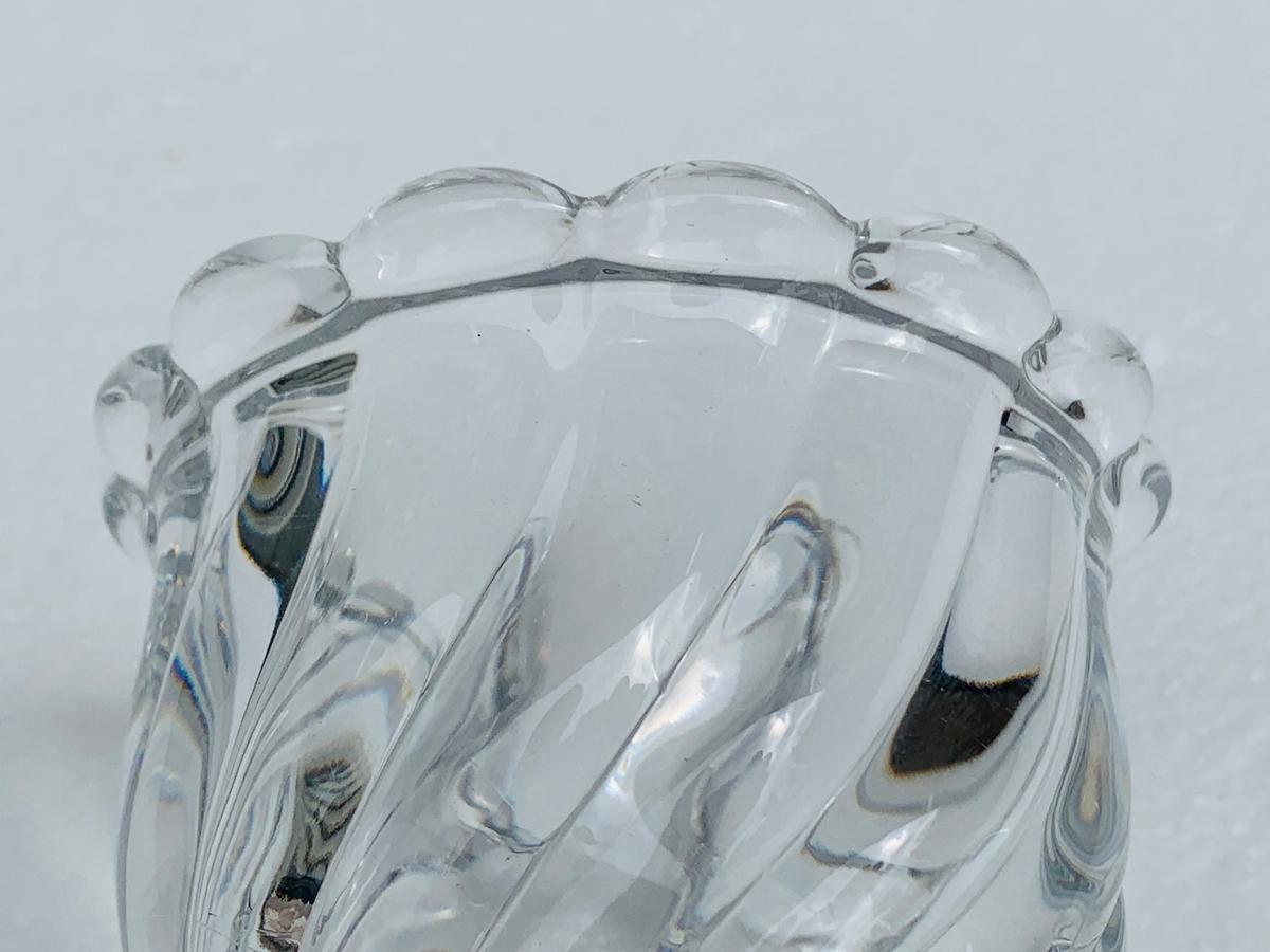 Baccarat Crystal Bambous Tors Swirl Depose In Good Condition In Los Angeles, CA