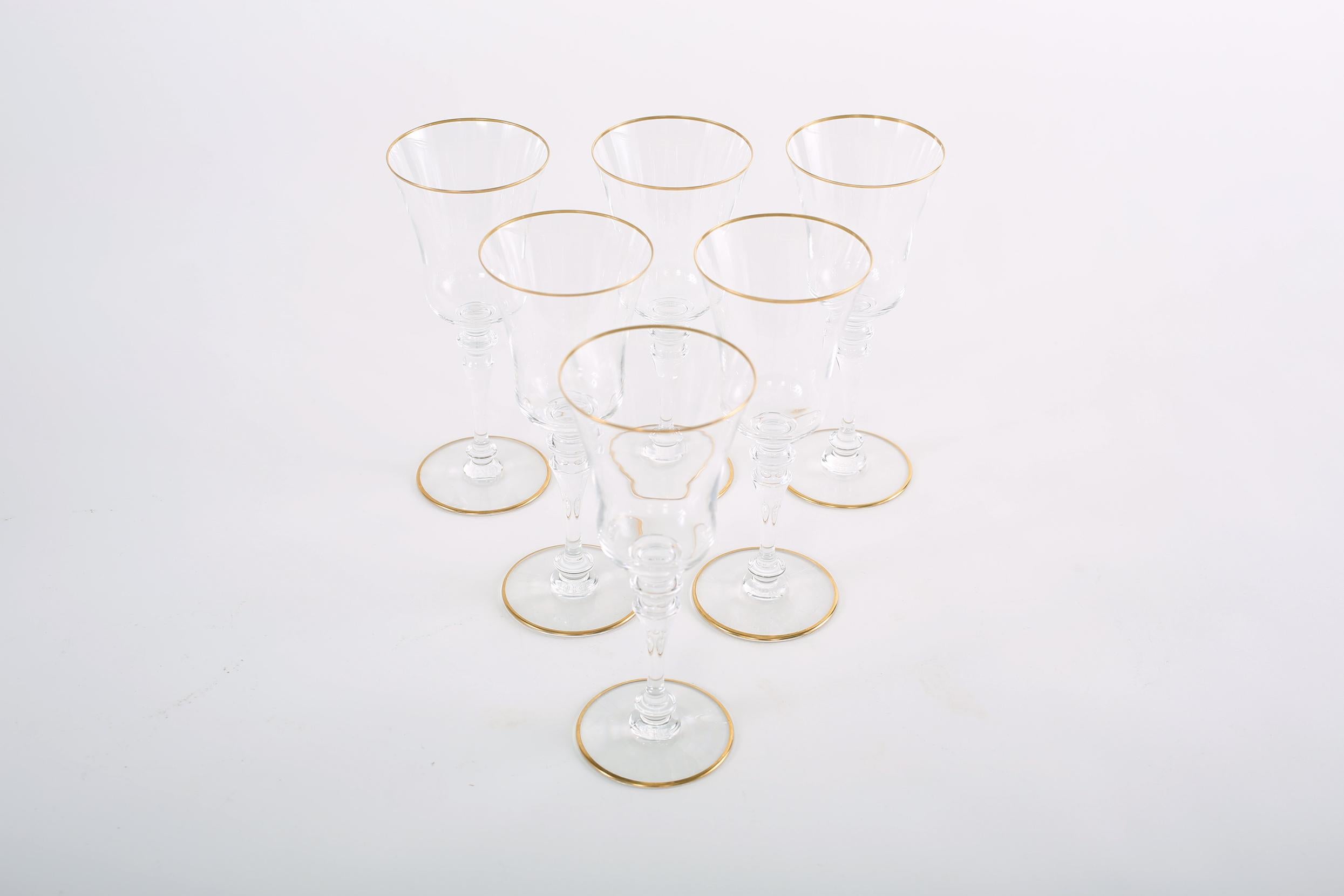 Baccarat Crystal Barware Tableware Service / Ten People en vente 2