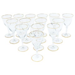 Vintage Baccarat Crystal Barware / Tableware Wine Service / 14 People