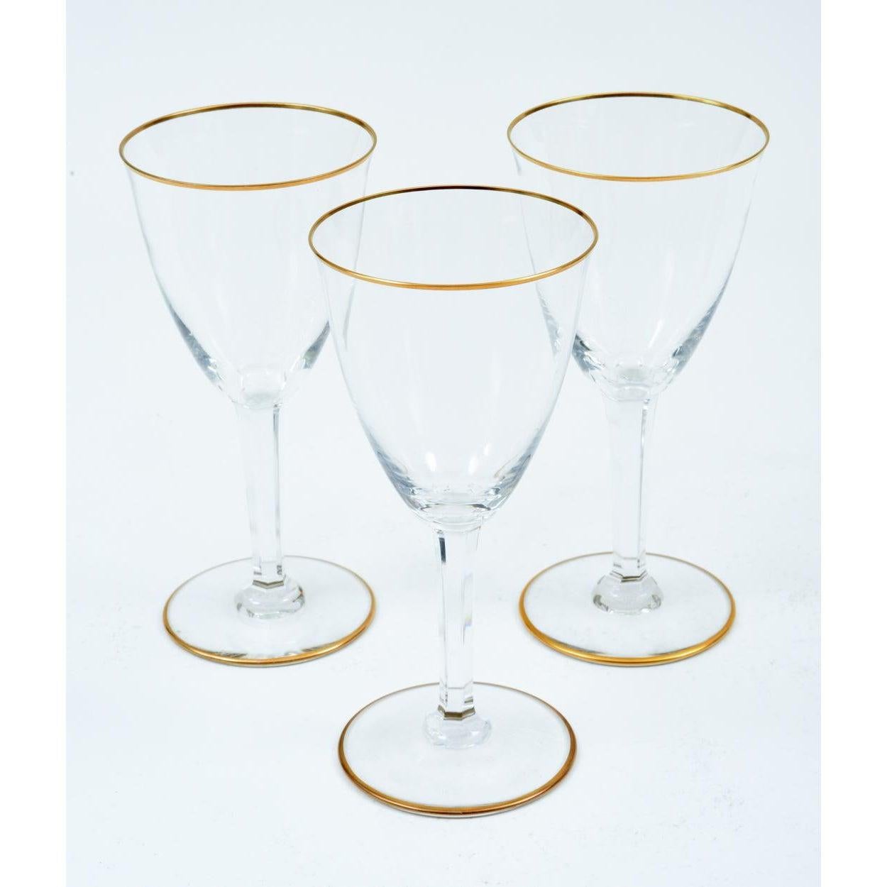 Service de bar / vaisselle de table cristal Baccarat / 8 personnes Bon état - En vente à Tarry Town, NY