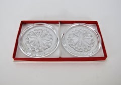 Baccarat Crystal Bottle Coaster Set for Champagne and Wine Magnums or Decanters