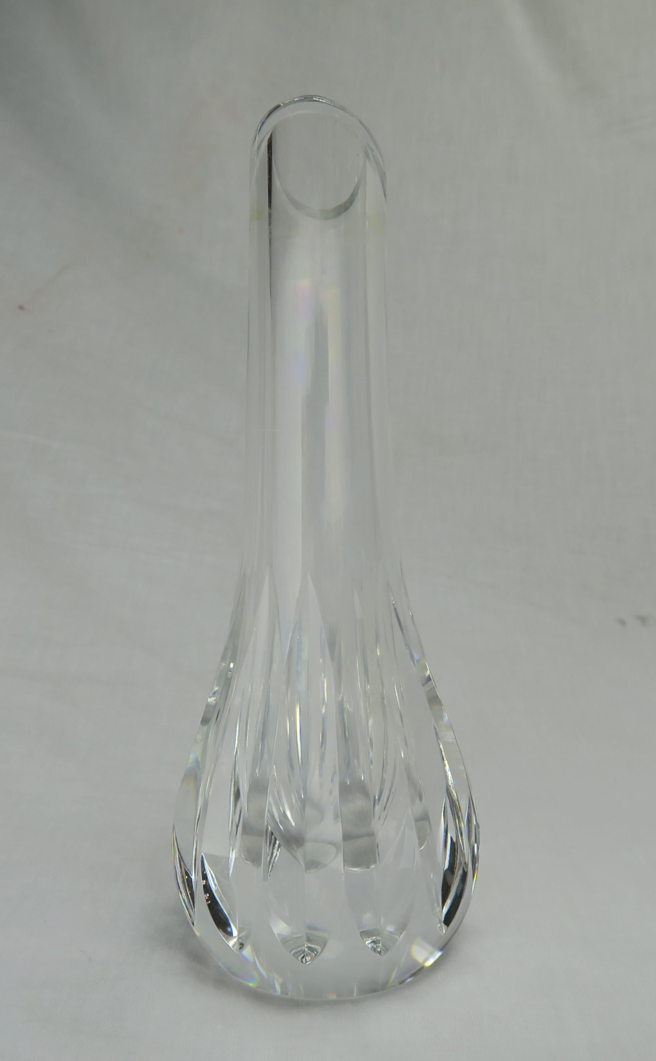 Organic Modern Baccarat Crystal Bud Vase