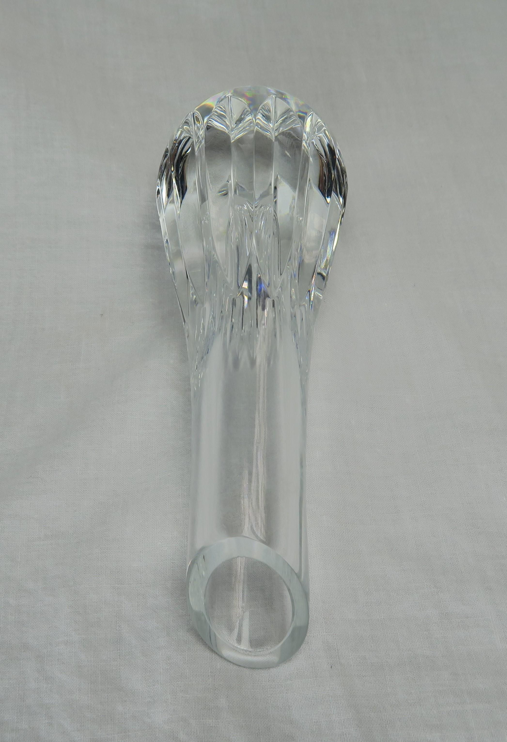 Baccarat Crystal Bud Vase In Excellent Condition In Los Angeles, CA